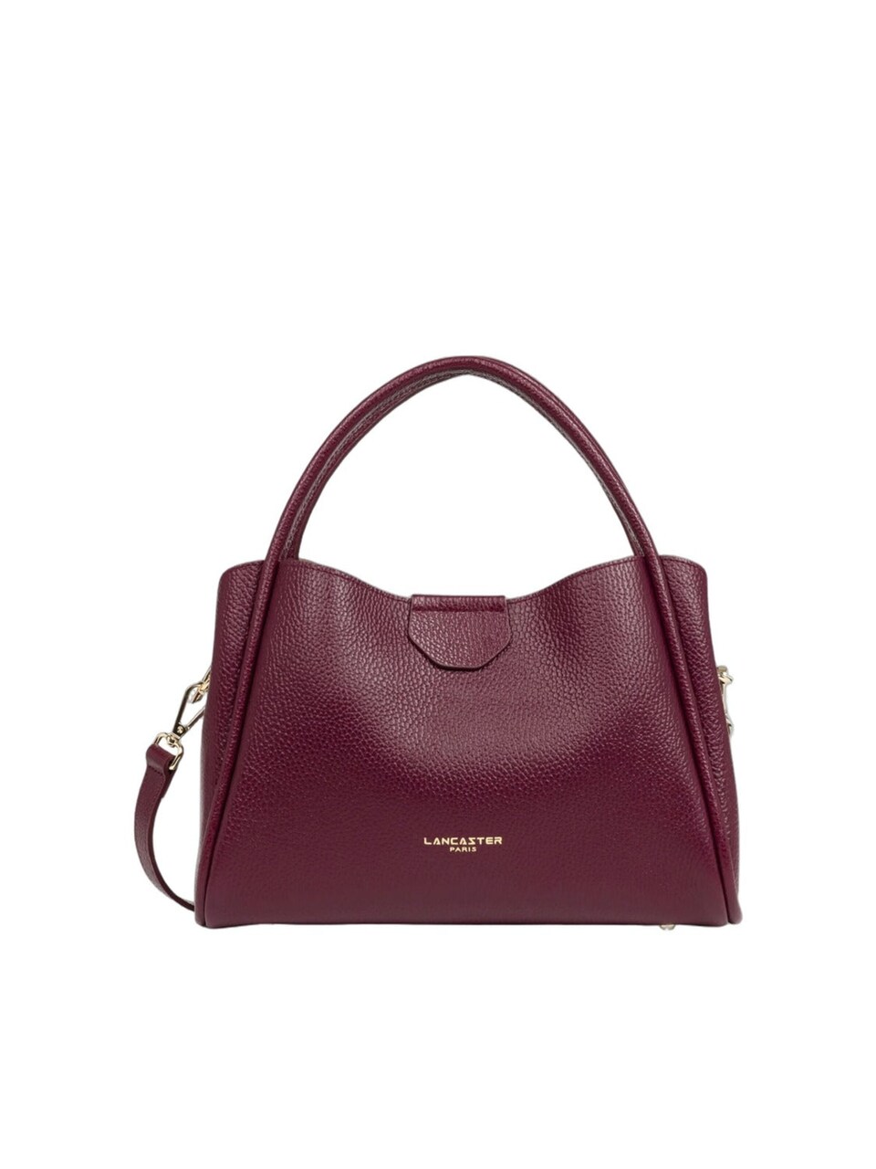 Handväska 'Lancaster Sac à main Aimantée M Ida Double Bordeaux Foncé'