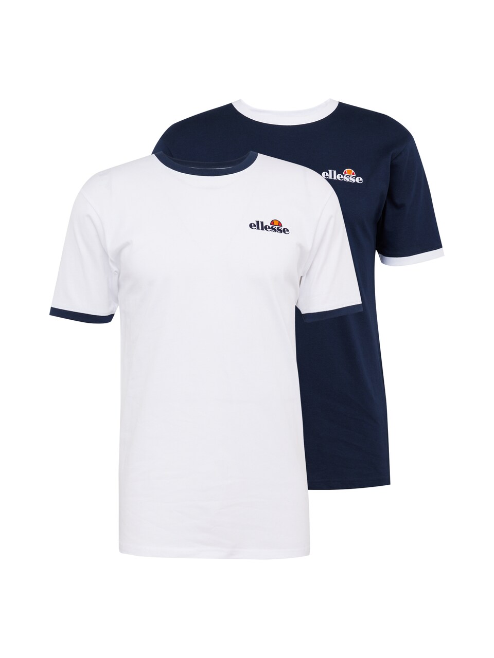 T-shirt 'Meduno' mörkblå / orange / röd