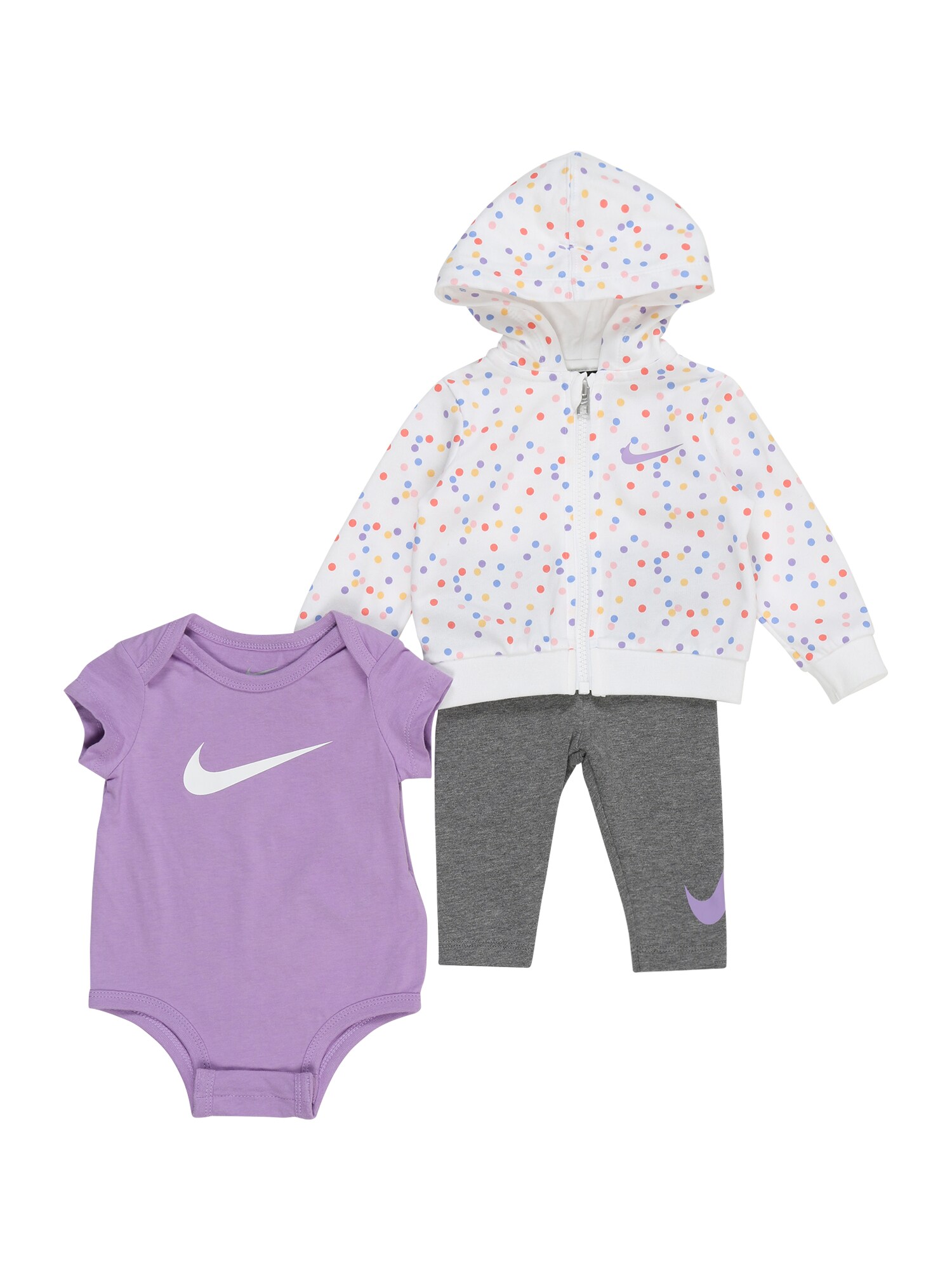 Nike Sportswear Rinkinys  tamsiai pilka / purpurinė / balta / šviesiai pilka