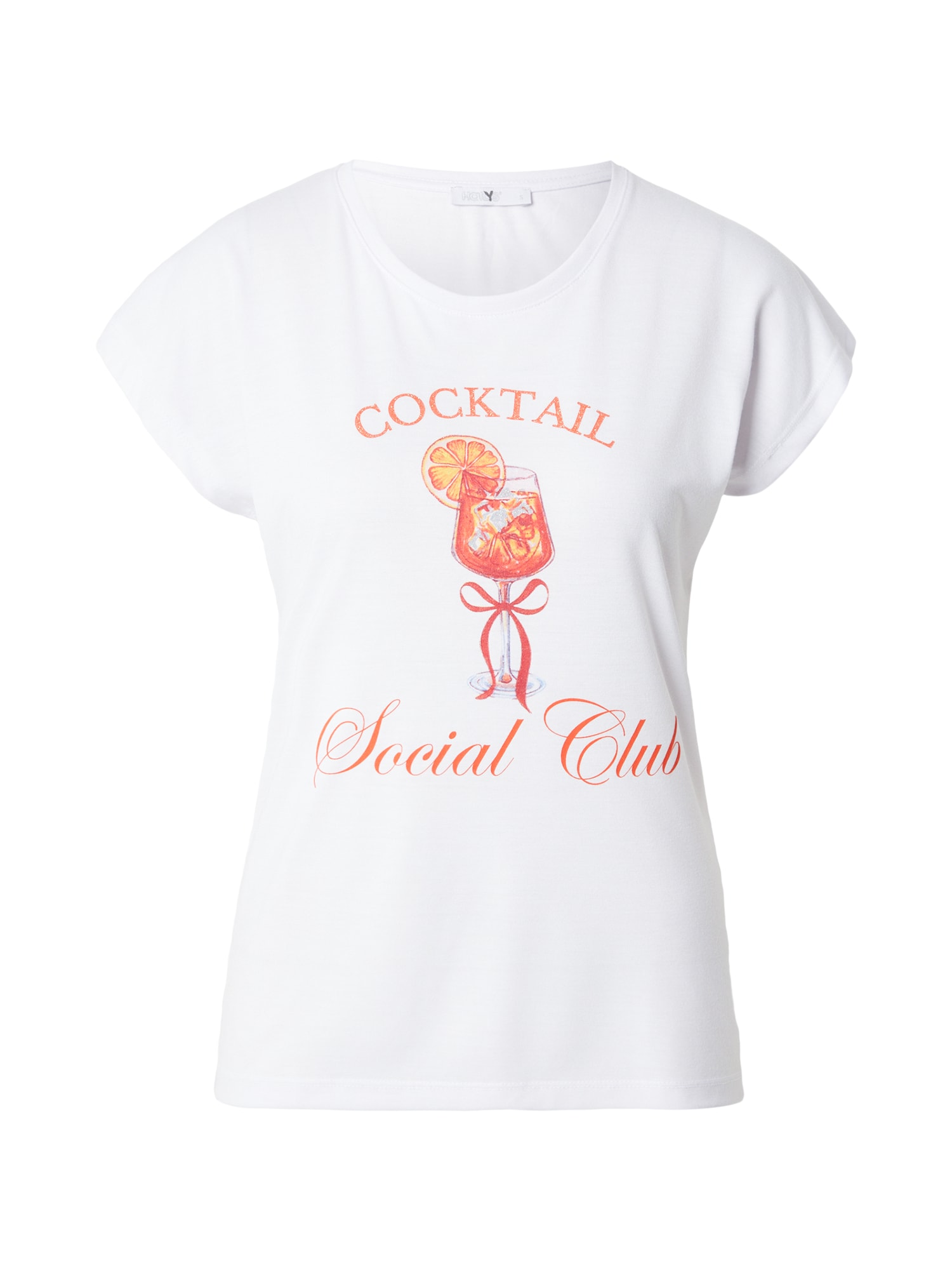 Hailys Tricou portocaliu / portocaliu închis / roșu carmin / alb