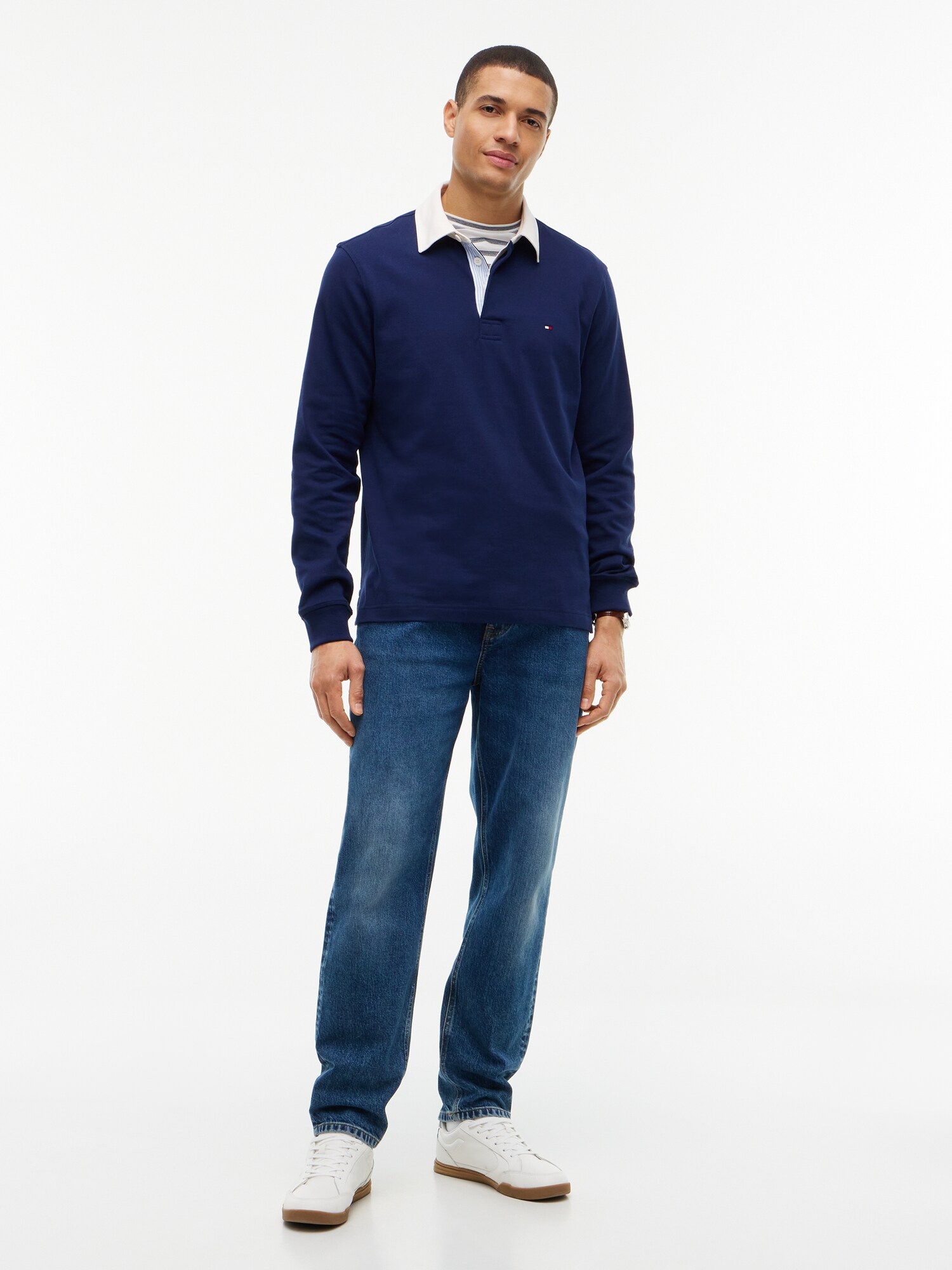 TOMMY HILFIGER Camiseta 'ESSENTIAL'  navy / offwhite – imagen 4
