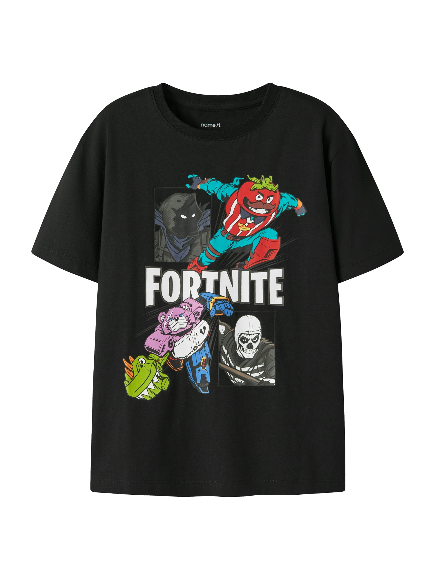 NAME IT Tricou 'NKMAMBROSE FORTNITE'  mov lavandă / roșu / negru / alb
