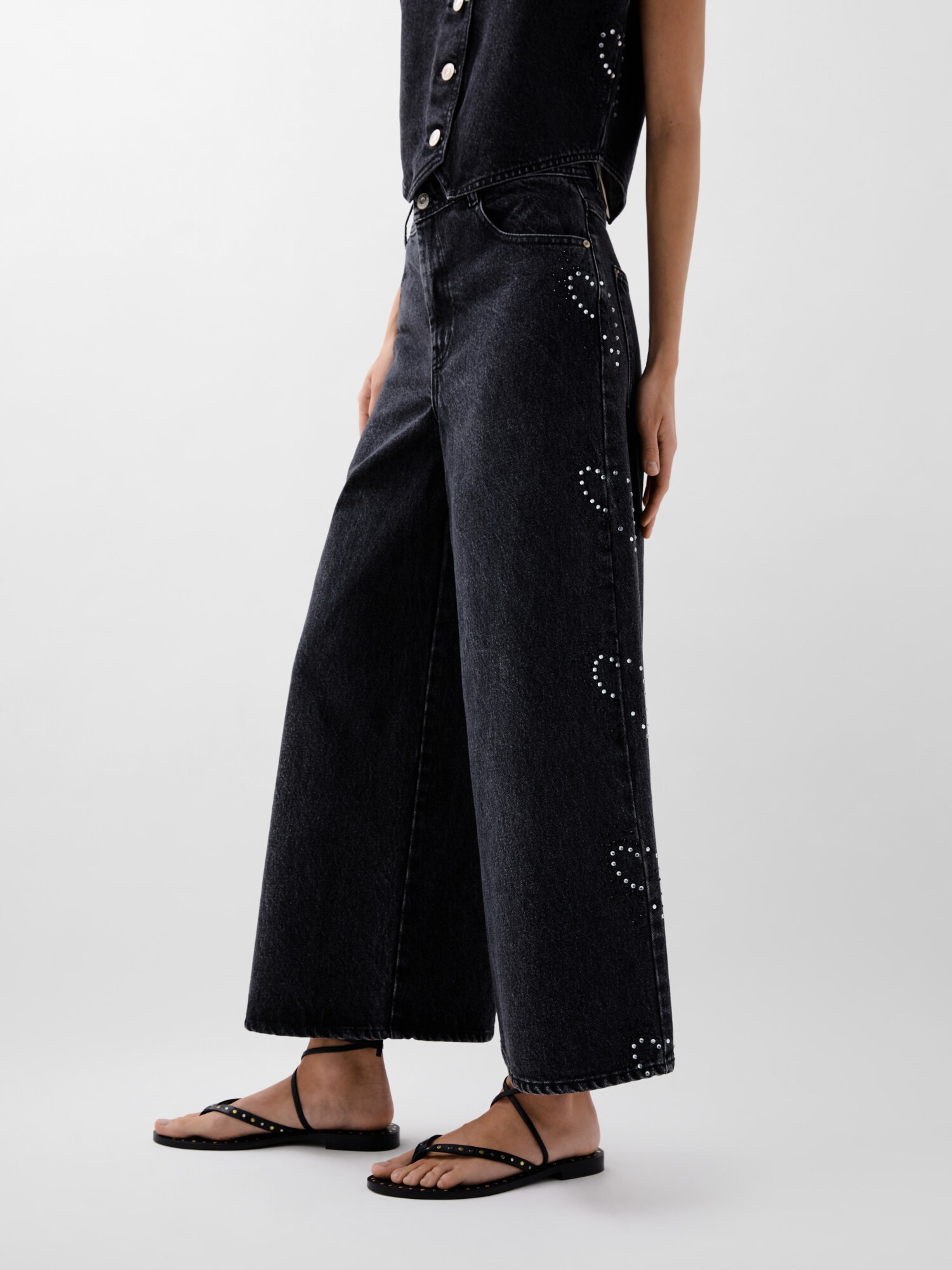 Thumbnail - Scalpers  STUDS DENIM PANT