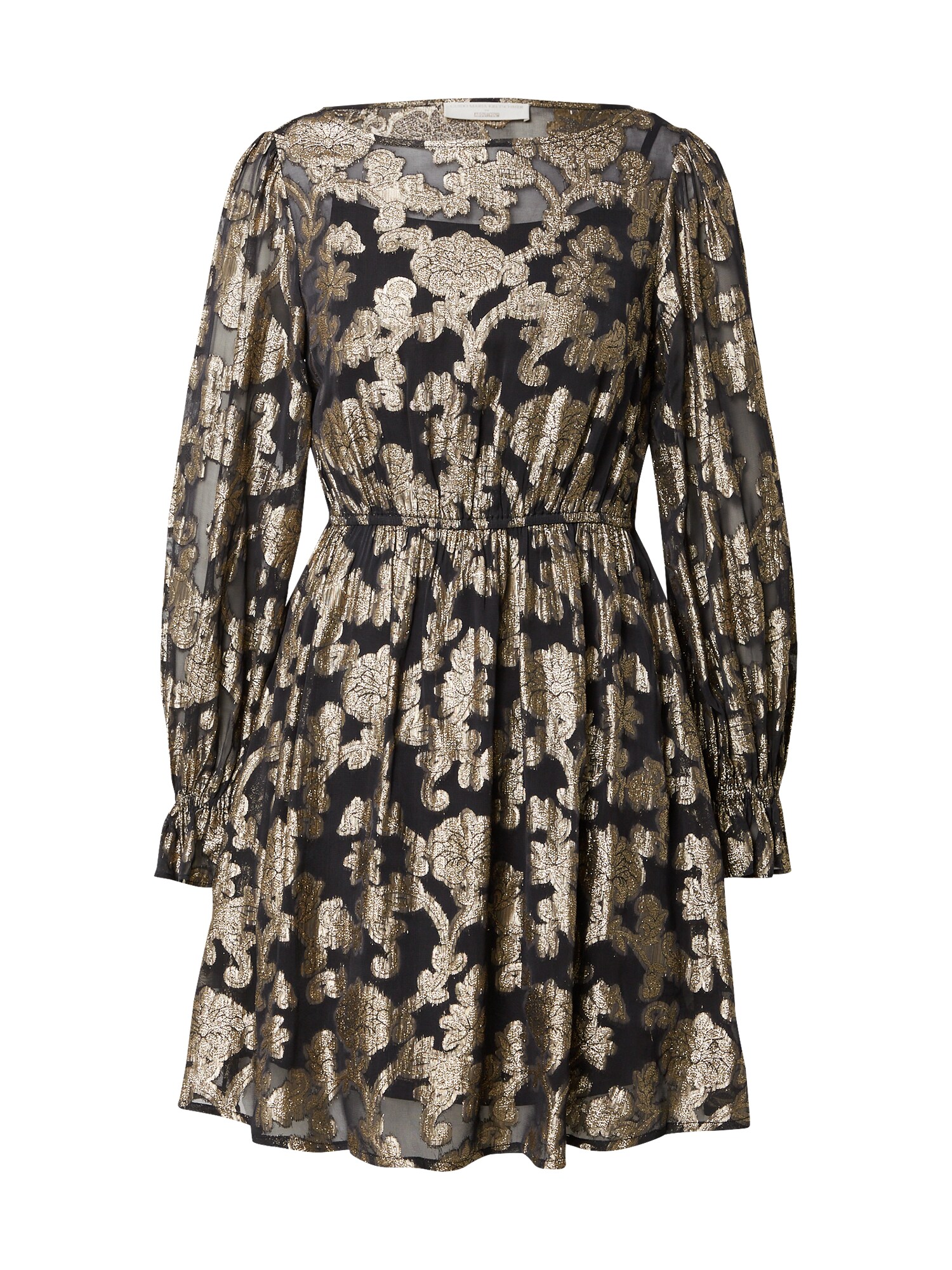 Guido Maria Kretschmer Collection Rochie 'elenia'  Auriu / Negru