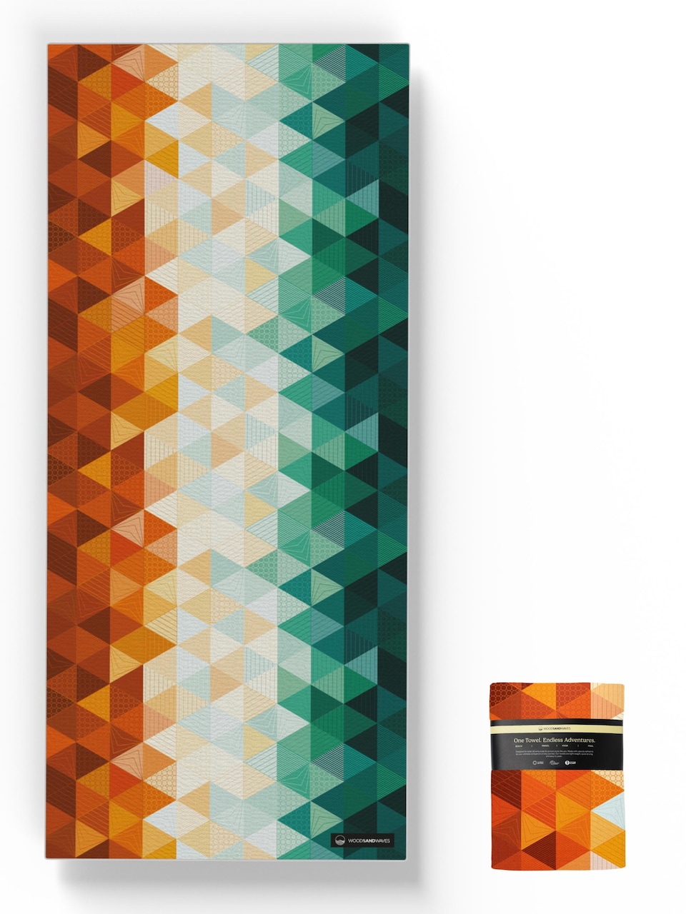 Strandhandduk 'Kaleidoscope Orange'