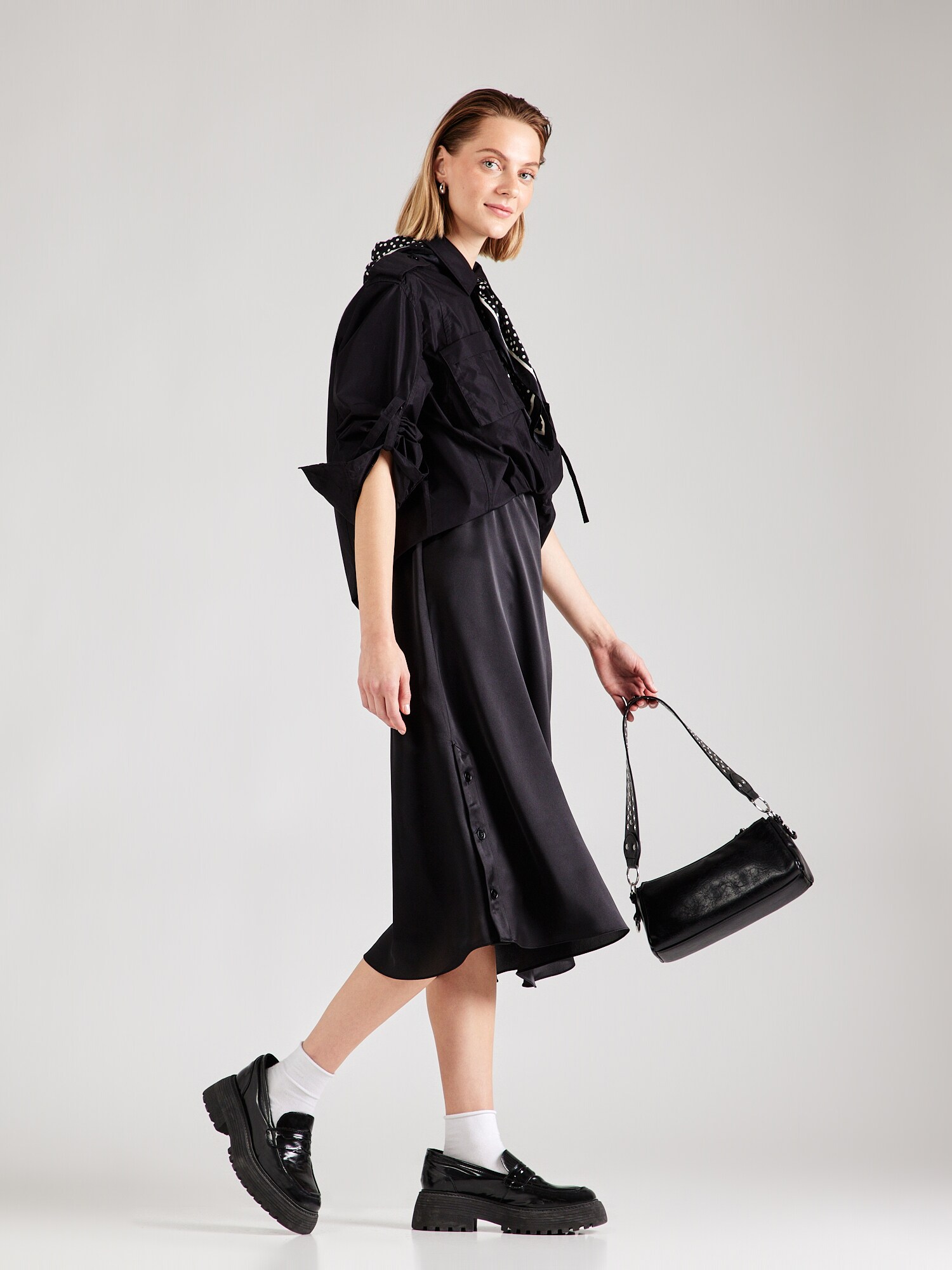 3.1 Phillip Lim Košeľové šaty čierna (obrázok 4)