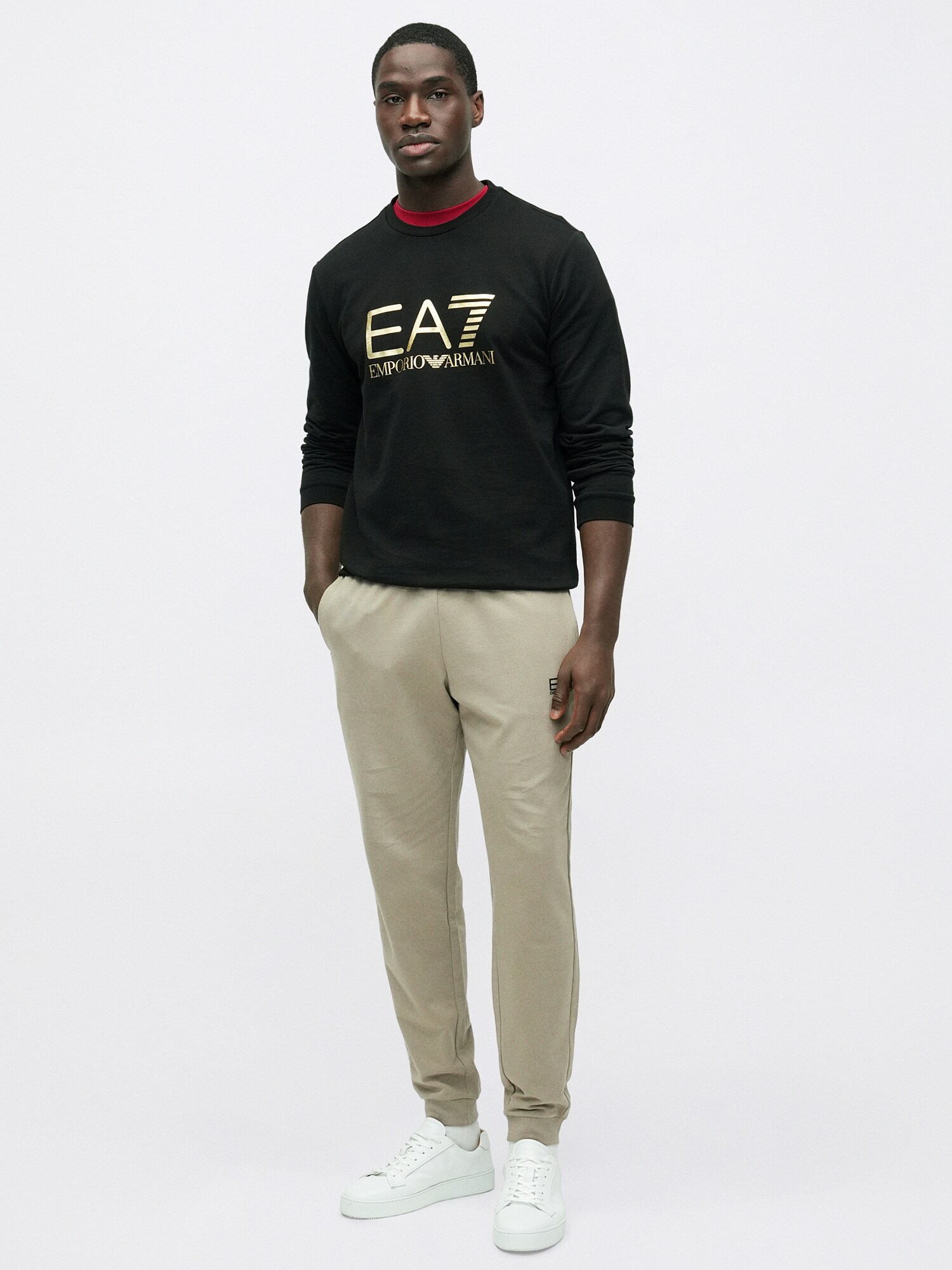 EA7 Emporio Armani Sudadera oro / negro – imagen 4
