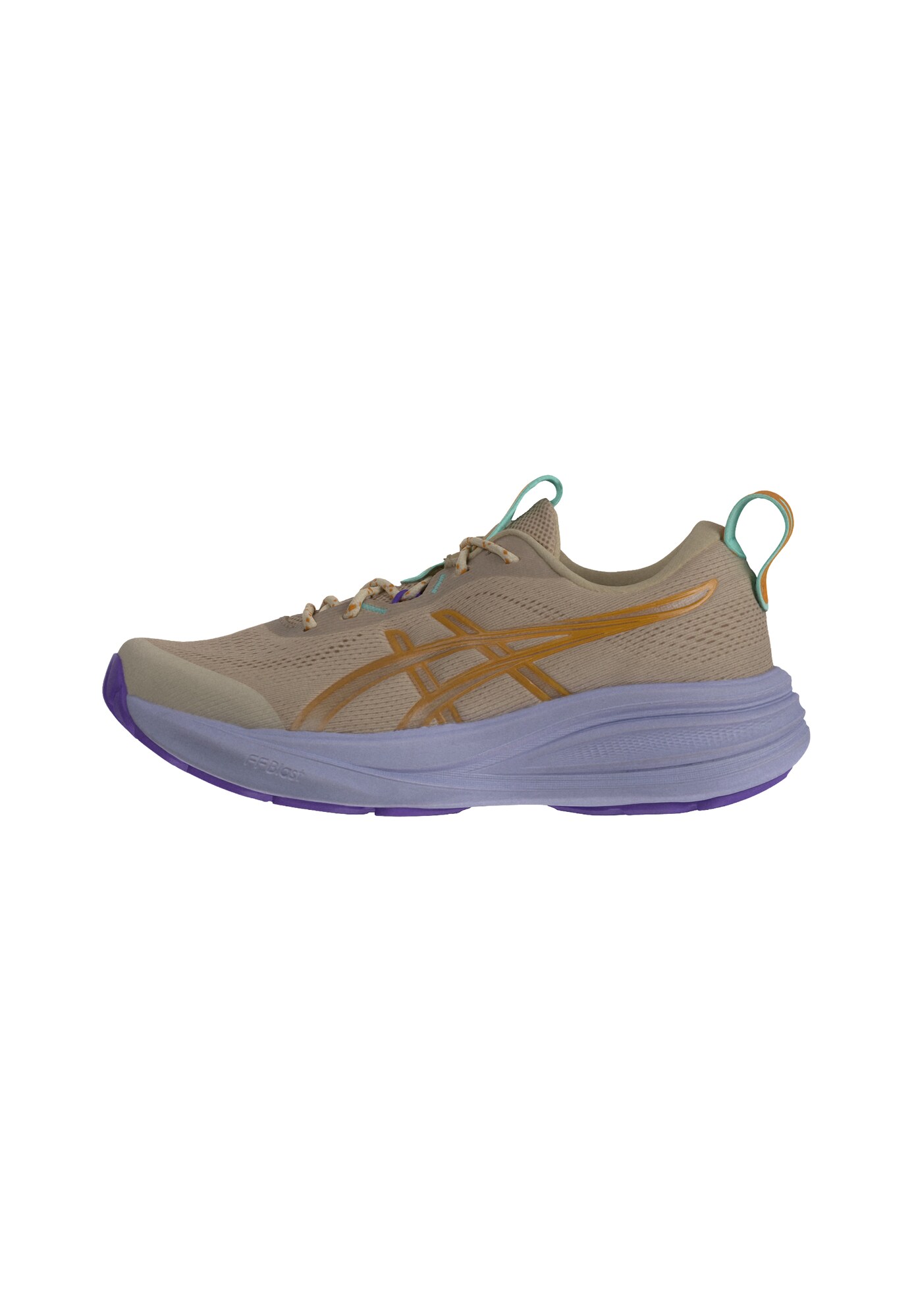 ASICS Zapatillas de running 'GEL-PULSE 17' beige / turquesa / azafrán / taupe