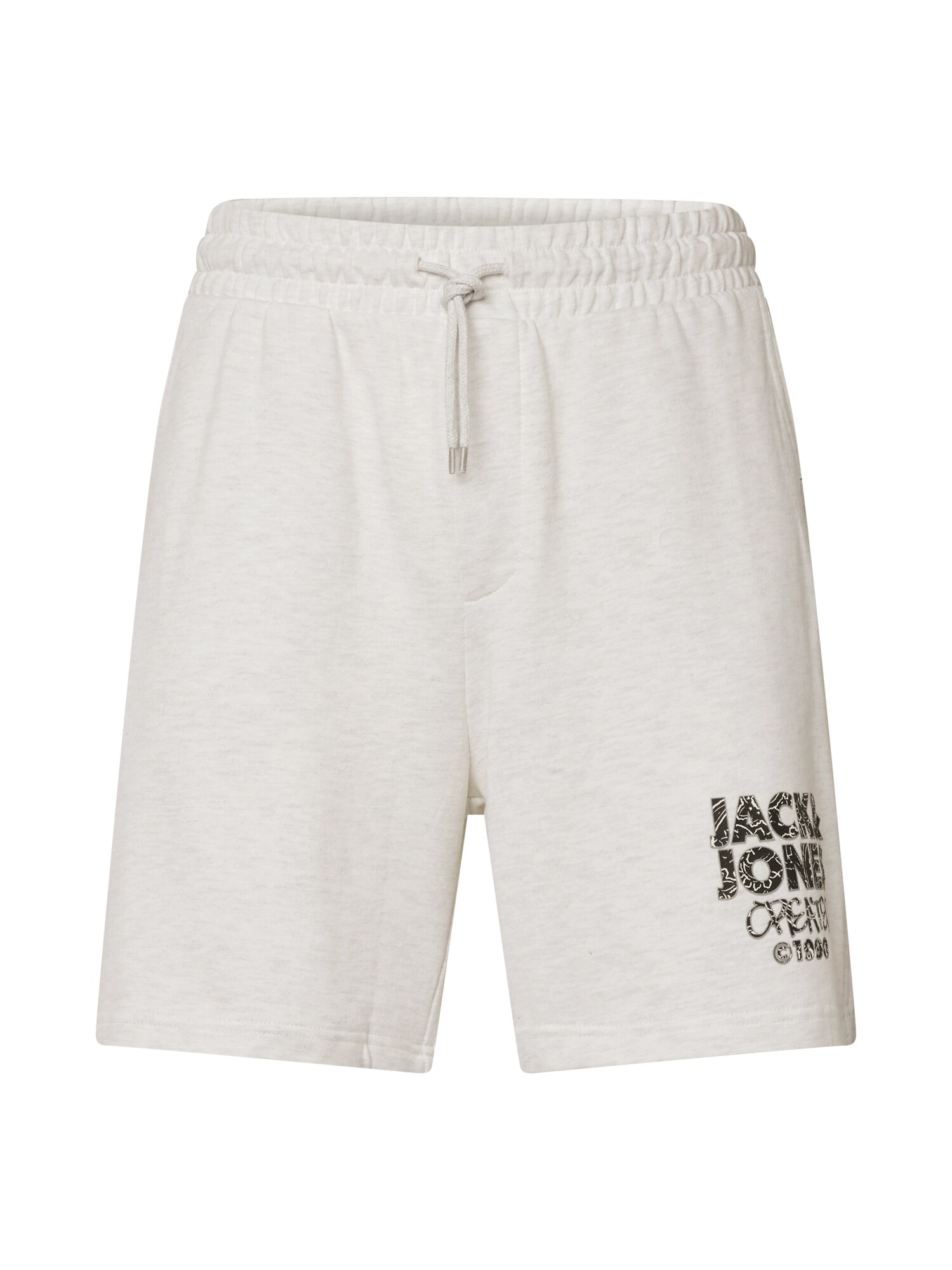 JACK & JONES Nohavice  sivá / čierna / biela melírovaná