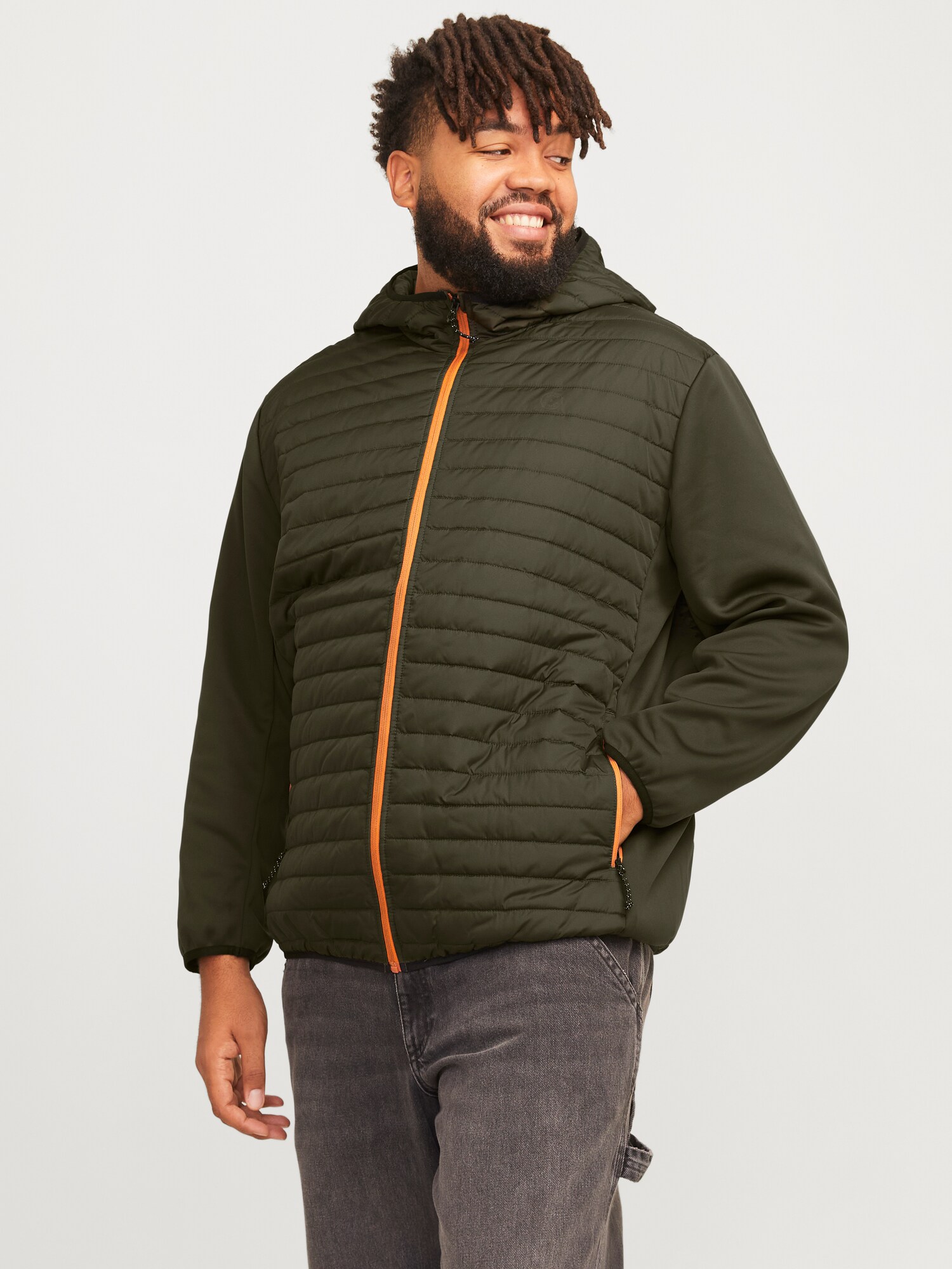 Jack & Jones Plus Átmeneti dzseki  olíva termék 2. képe