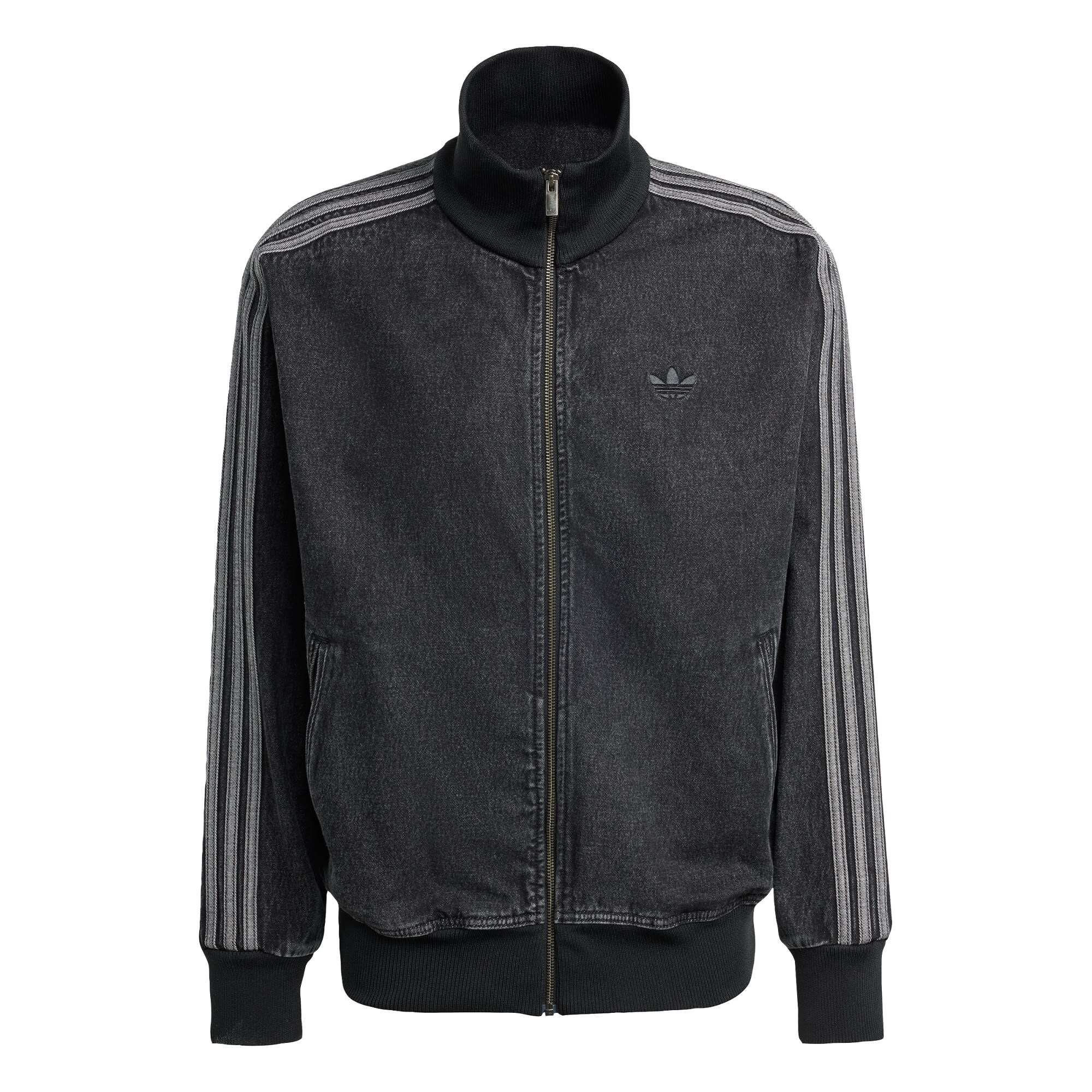 ADIDAS ORIGINALS Geacă de primăvară-toamnă 'Adicolor Firebird'  gri închis / negru denim