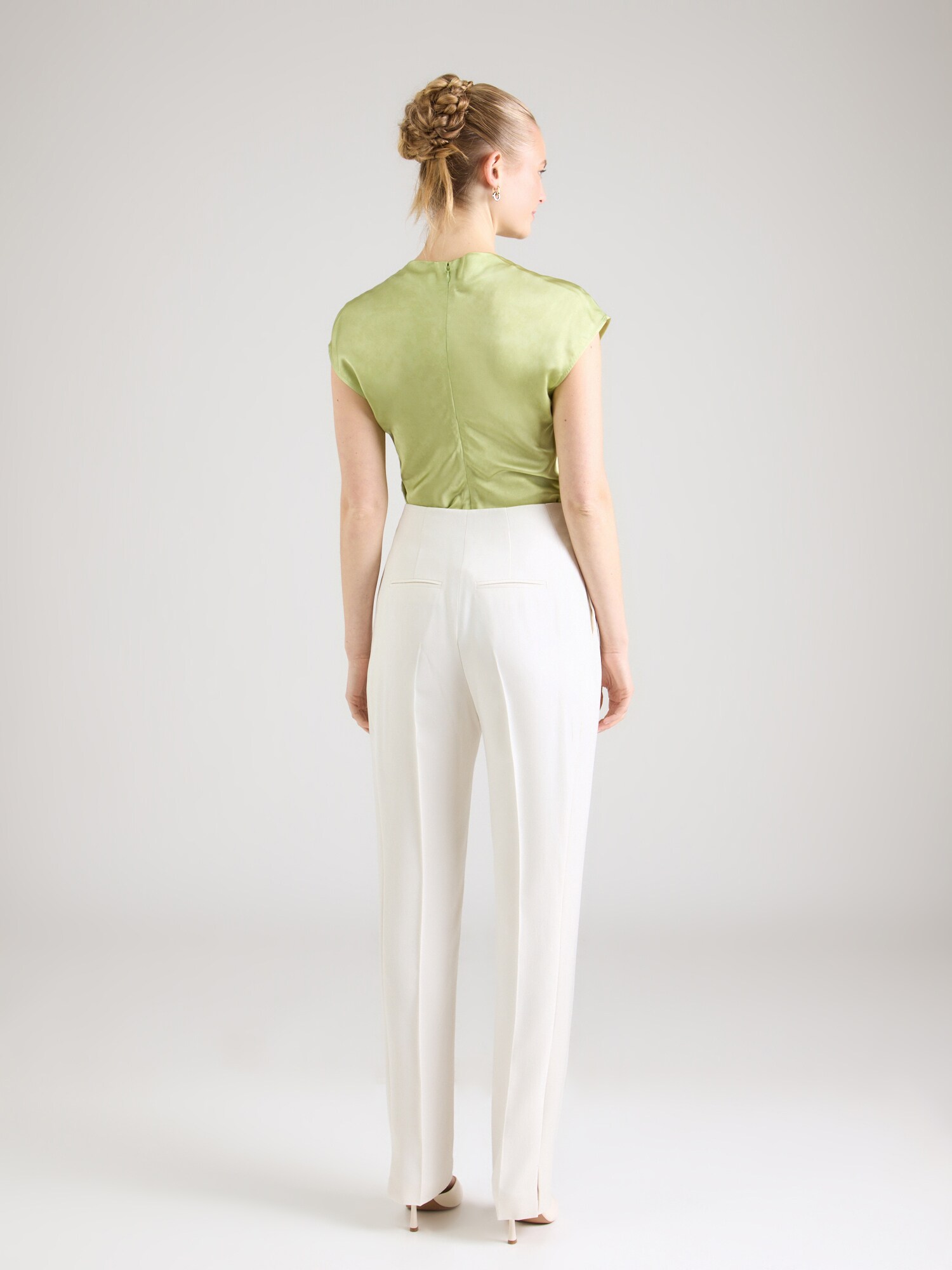 BOSS Pantalón de pinzas 'Tanjana2' blanco – imagen 3