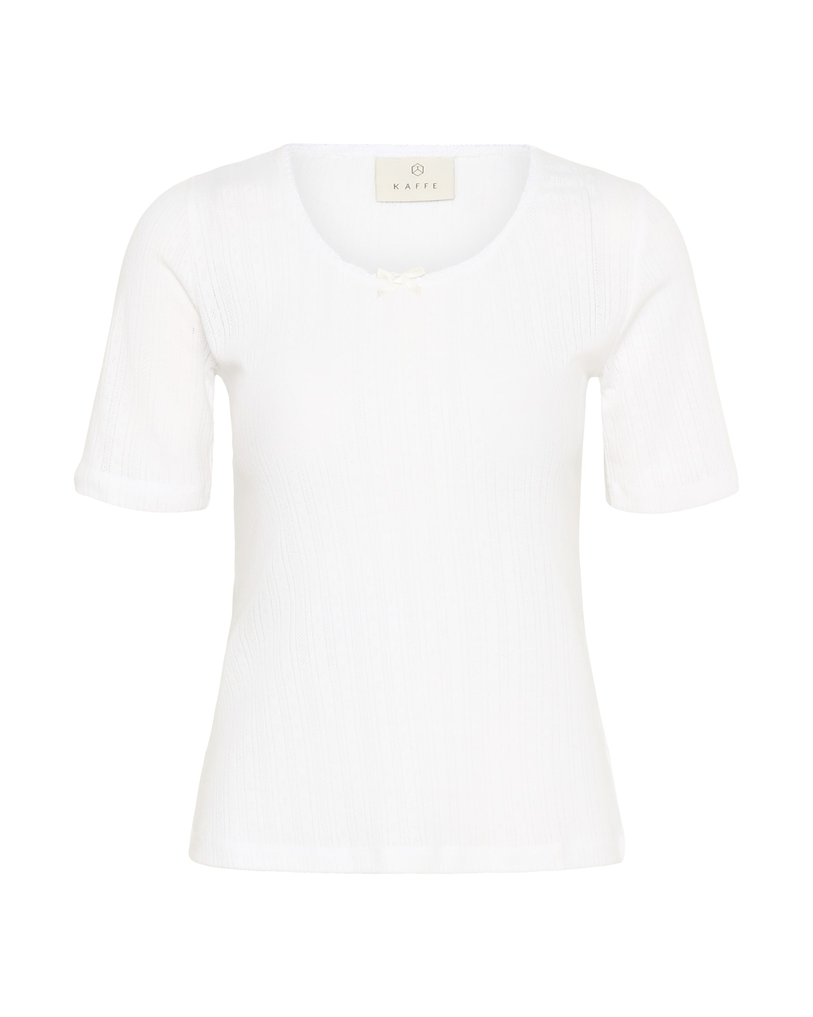 Kaffe Tricou Viba  alb natural