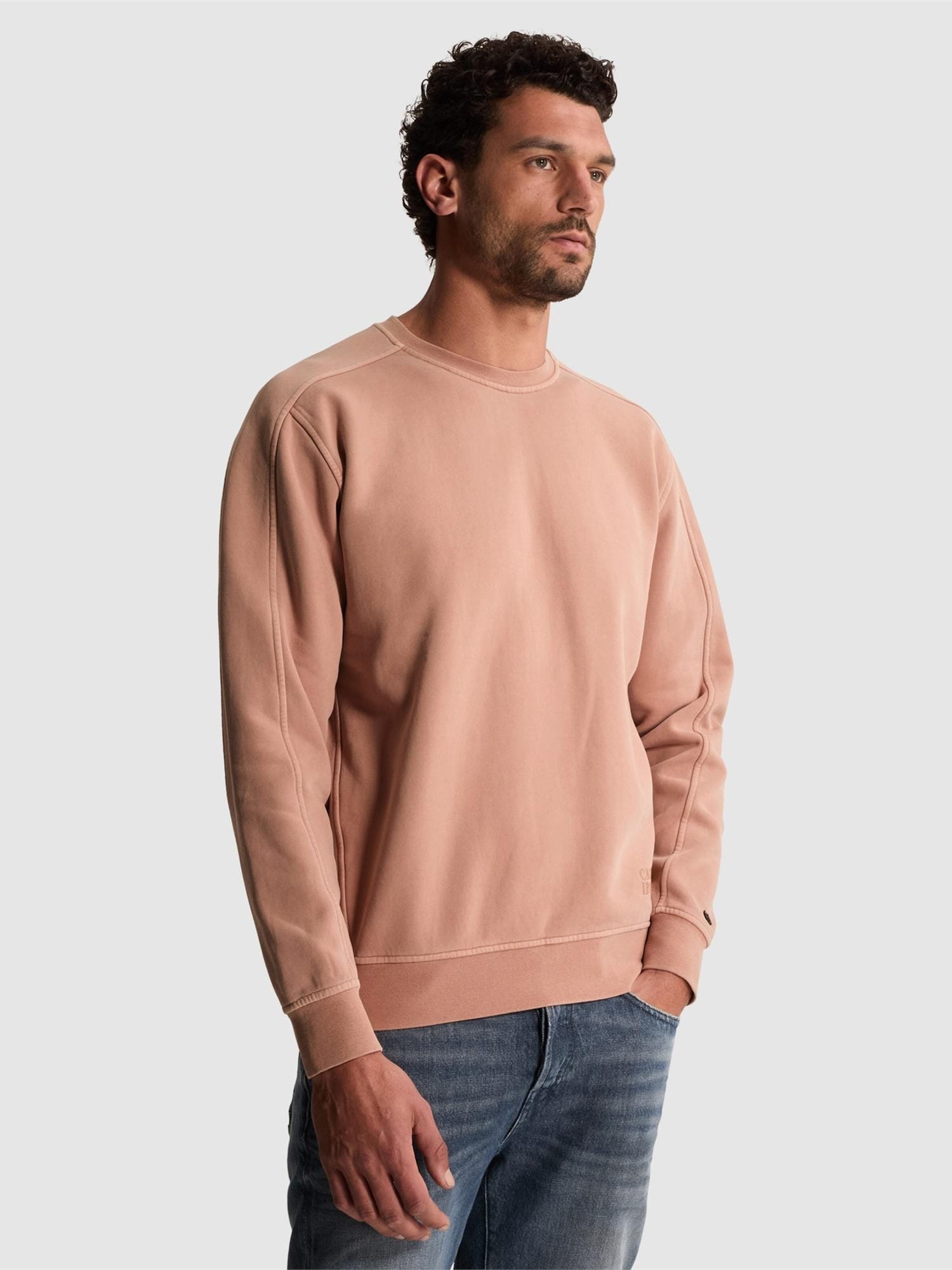 Sweatshirt 'Sweatshirt with off-placed logo'