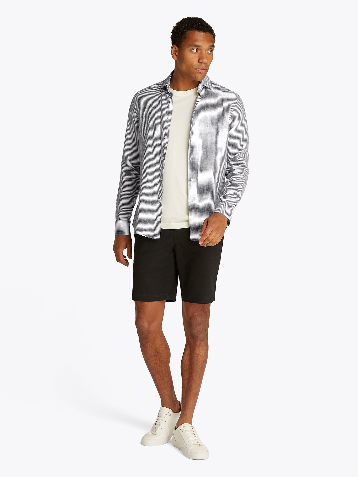 TOMMY HILFIGER Košeľa čierna / biela (obrázok 4)