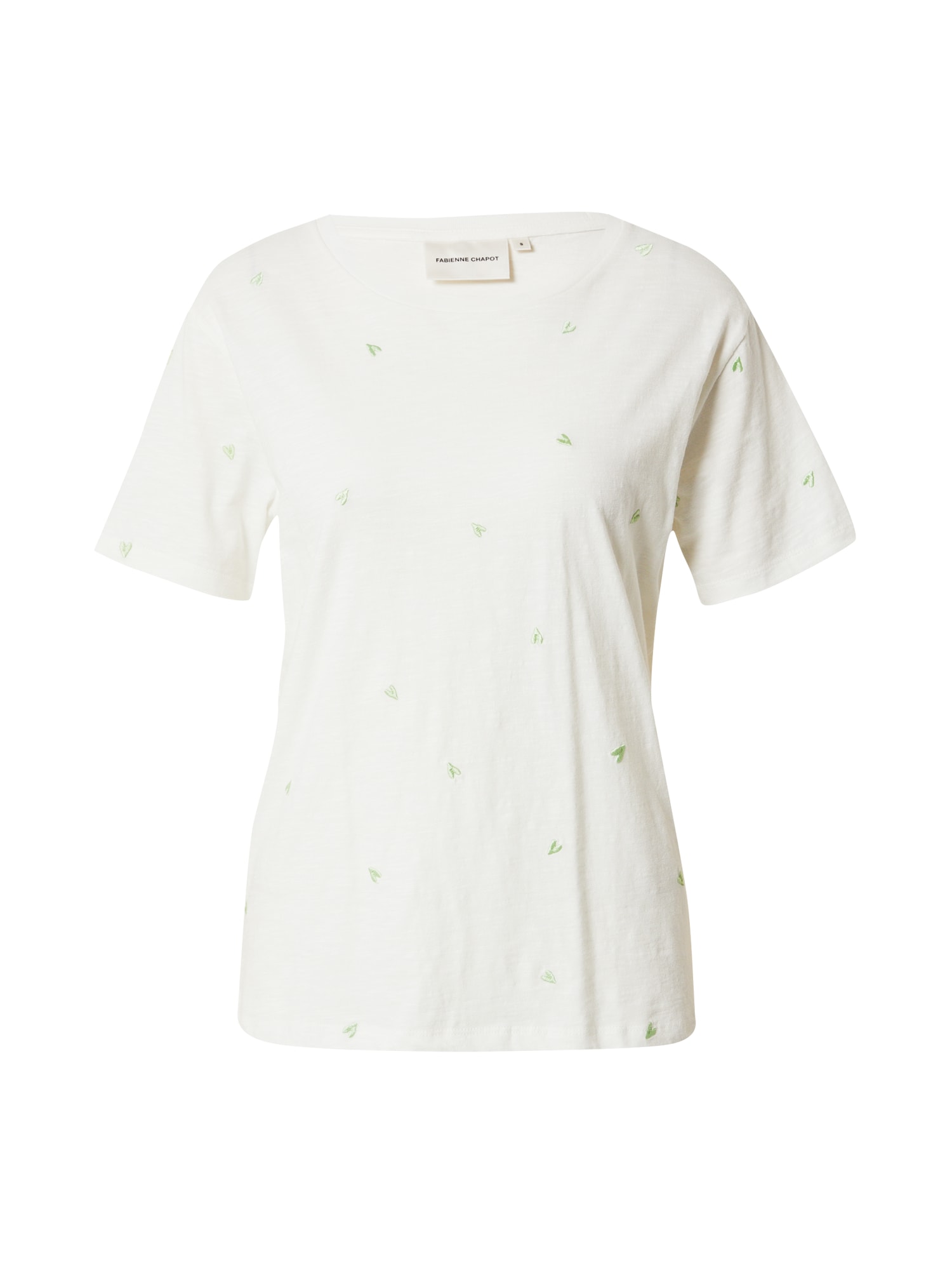 Fabienne Chapot Marškinėliai 'Phil' pastelinė žalia / balta