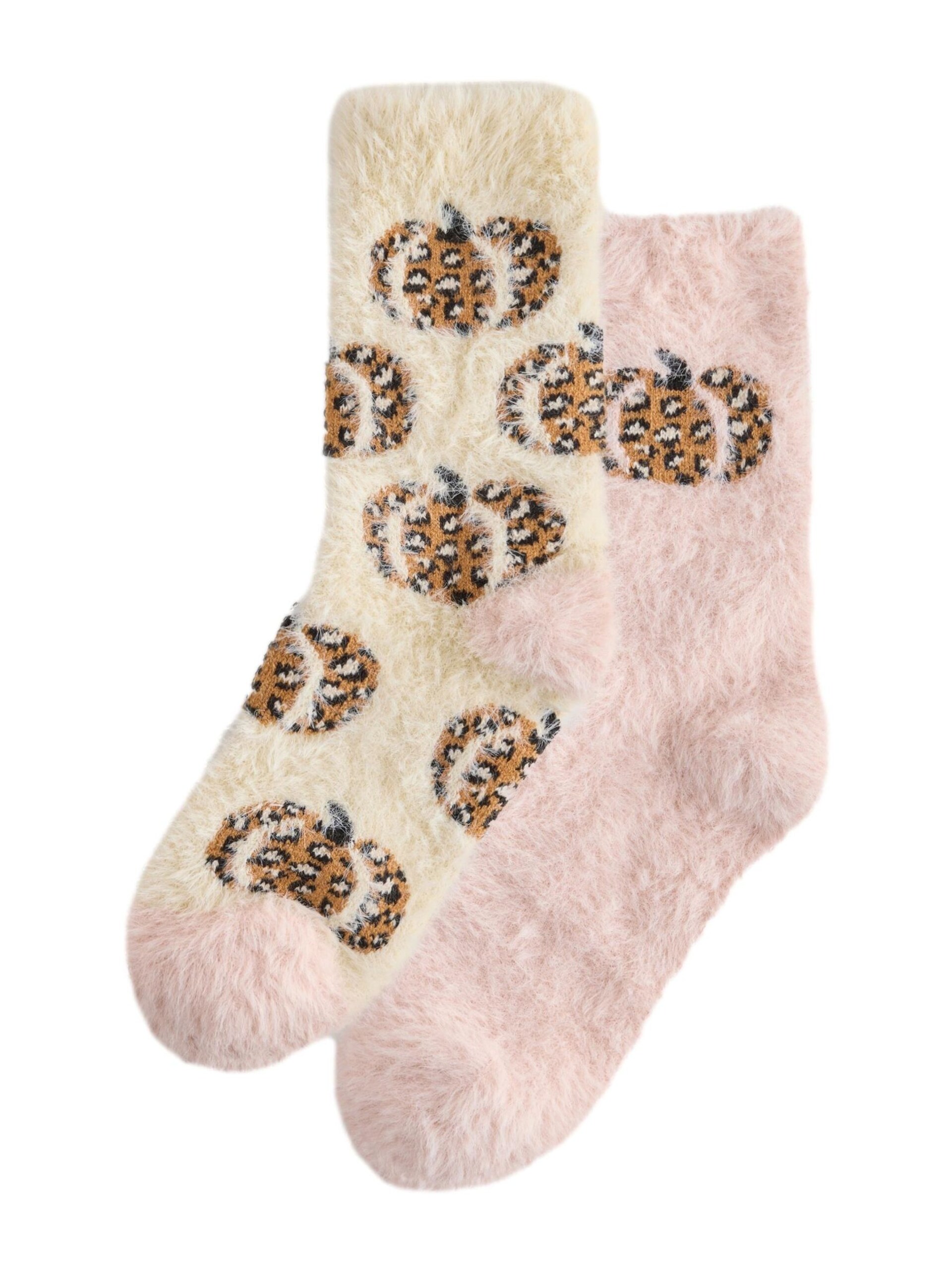 Next Sockor beige / brun / rosa strumpor dam