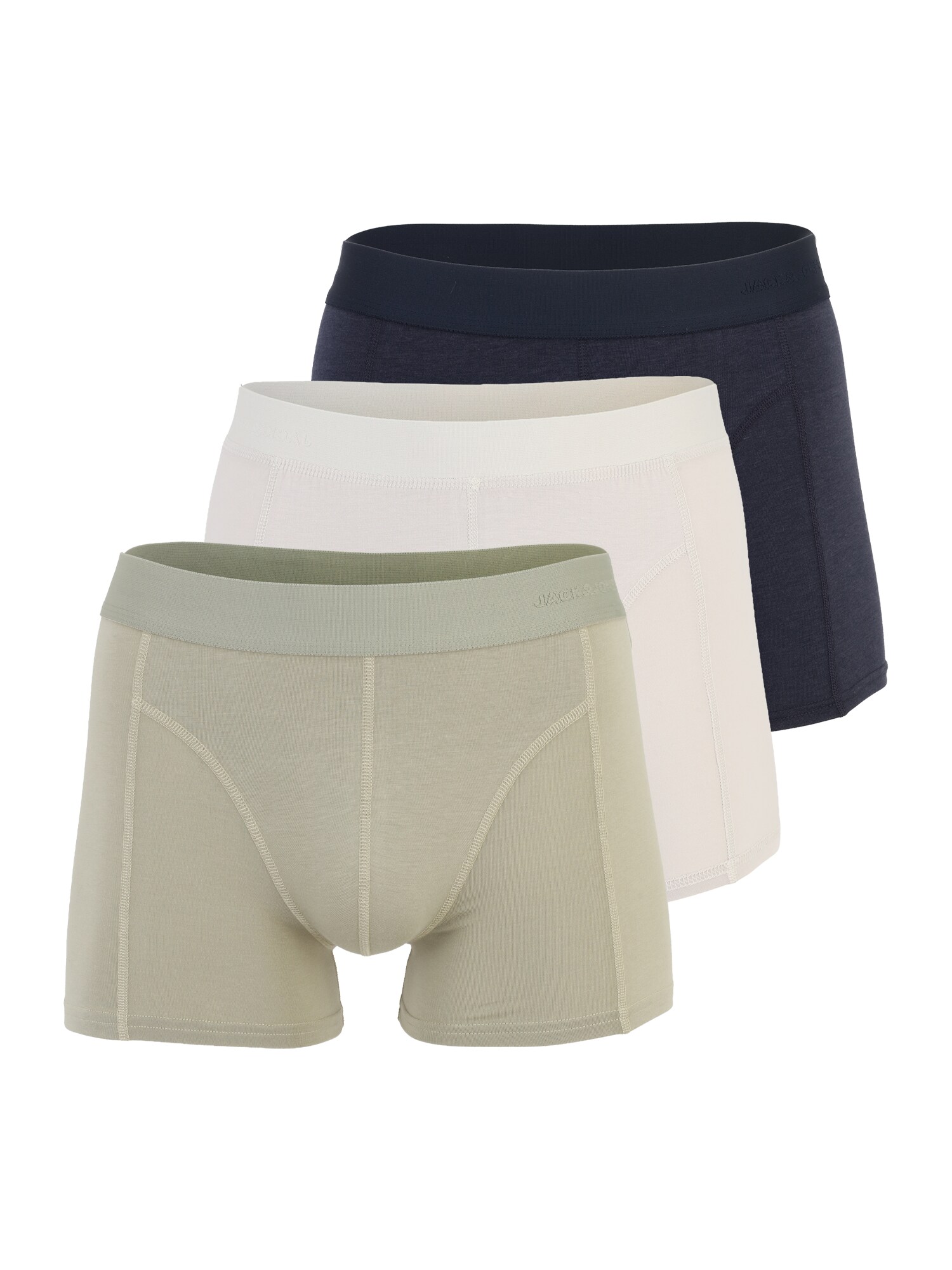 JACK & JONES Bokserice 'JACGOBS'  boja pijeska / mornarsko plava / pastelno zelena