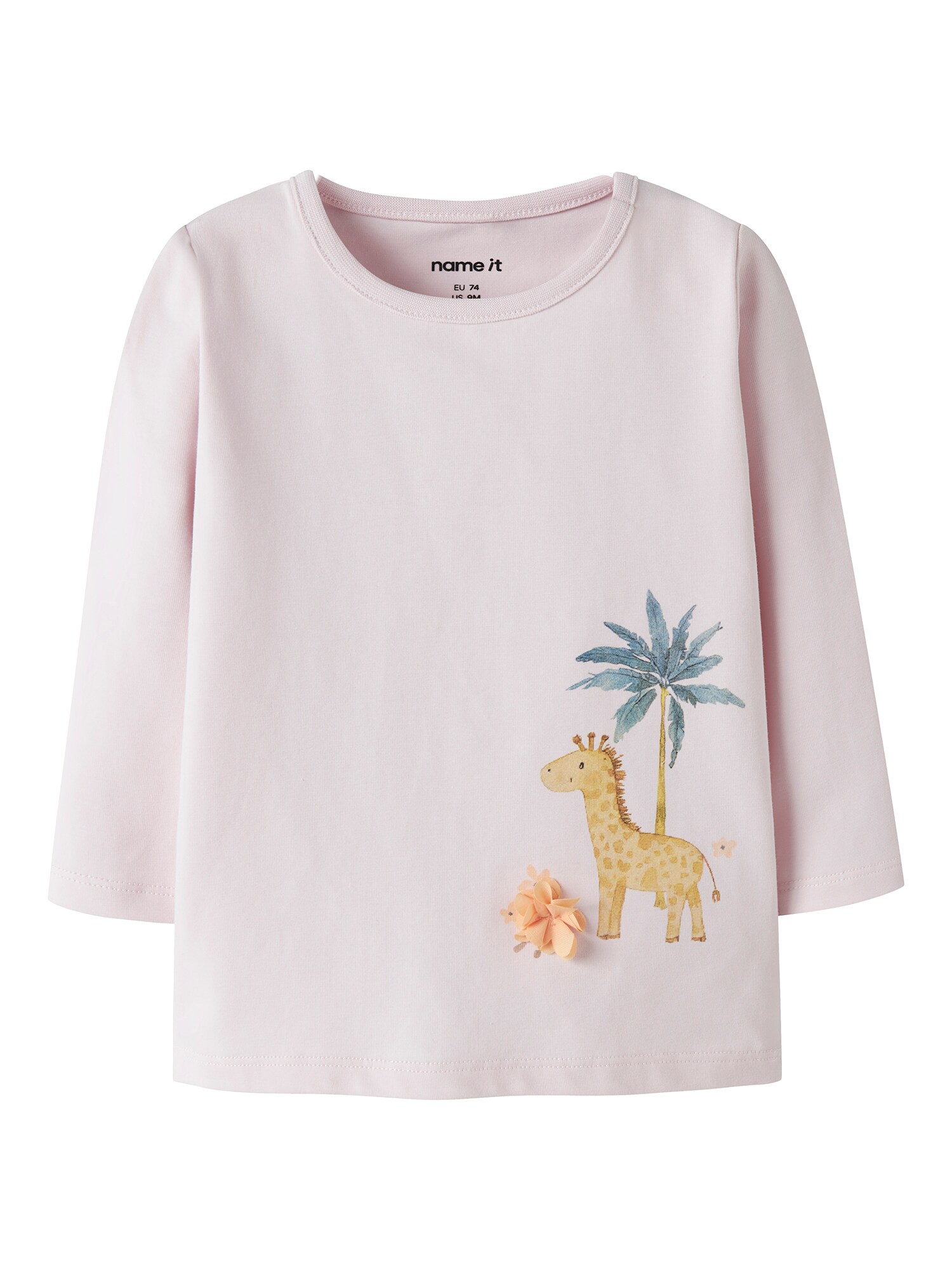NAME IT Tricou 'NBFHIA'  albastru marin / galben / portocaliu / roz pudră