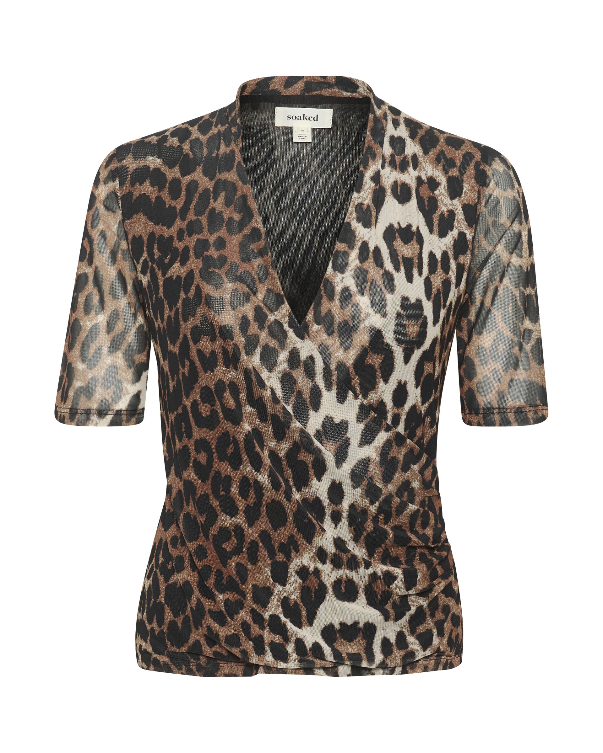 SOAKED IN LUXURY Blus 'Aldora' beige / brun dam