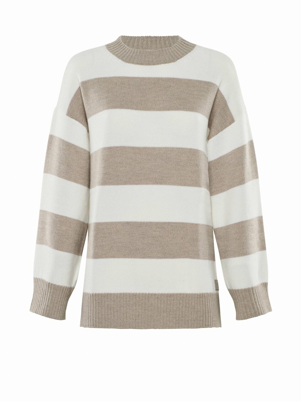 Maxitröja 'PULLOVER FELIA Lässiger Blockstreifen Pullover aus Merino'