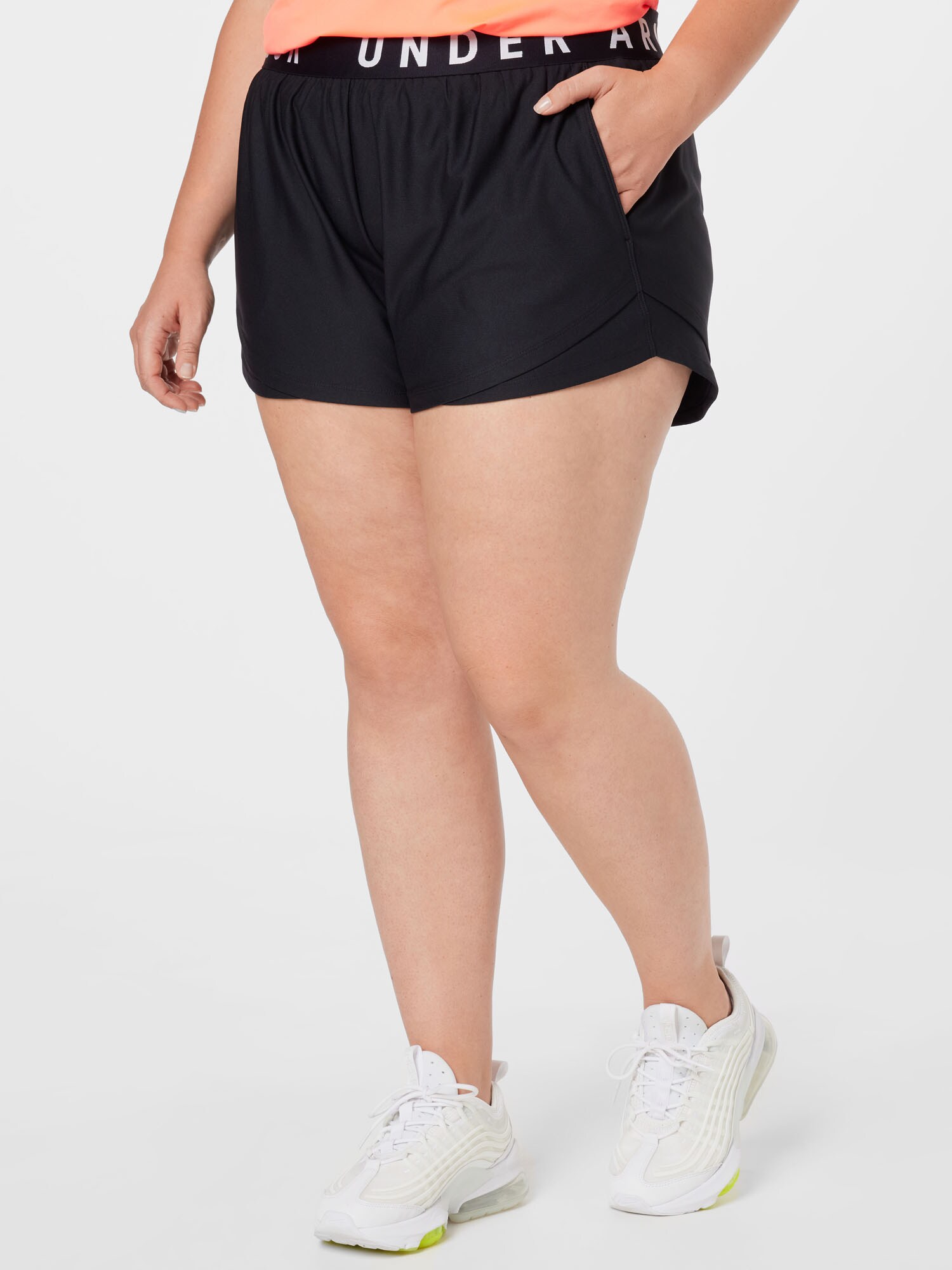 UNDER ARMOUR Sportnadrágok 'Play Up'  fekete / fehér termék 2. képe