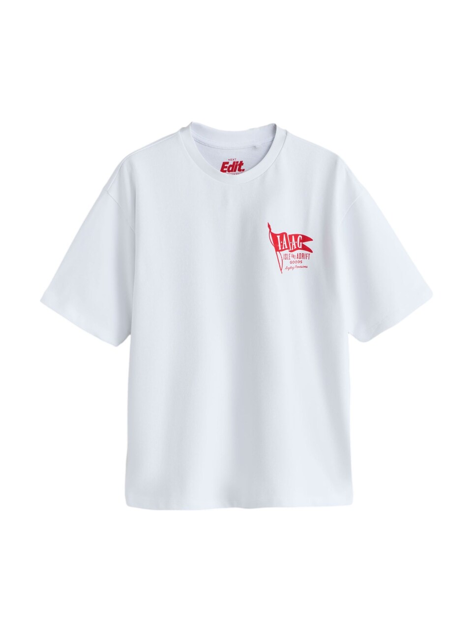T-shirt 'Edit' marinblå / grön / röd