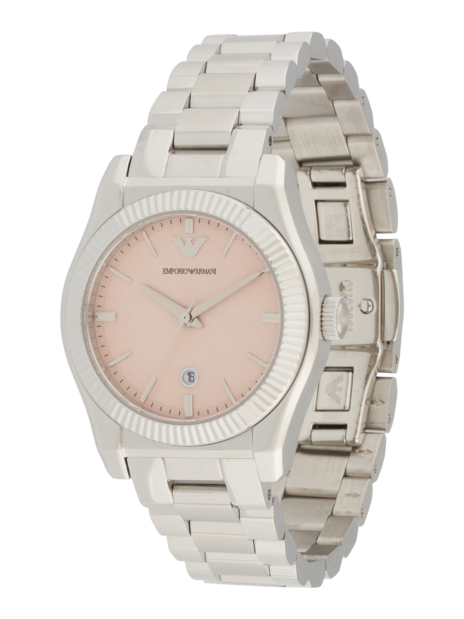 Emporio Armani Ceas analogic  roz pudră / argintiu