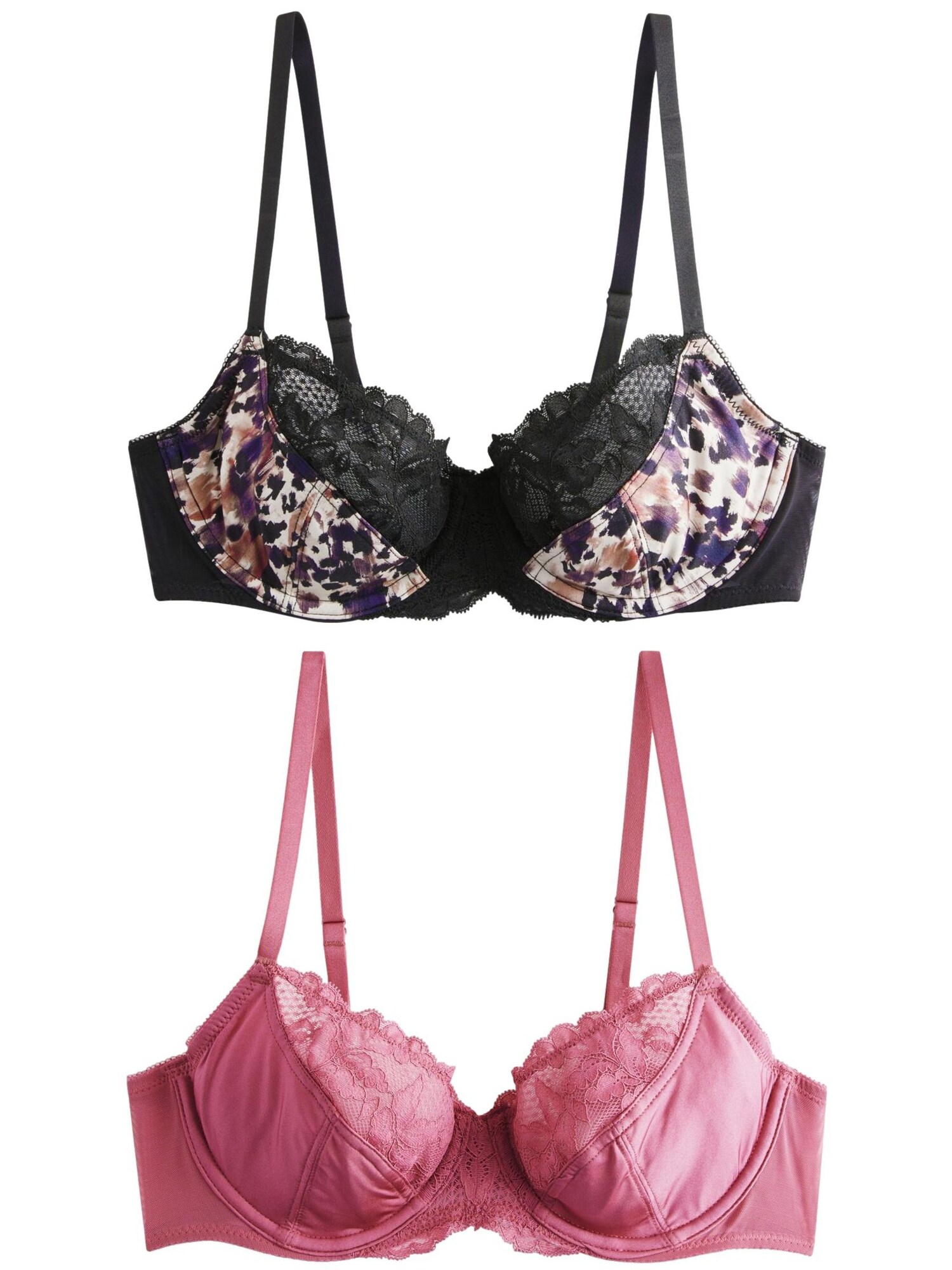 Next Sutien  maro / lila / roz / negru