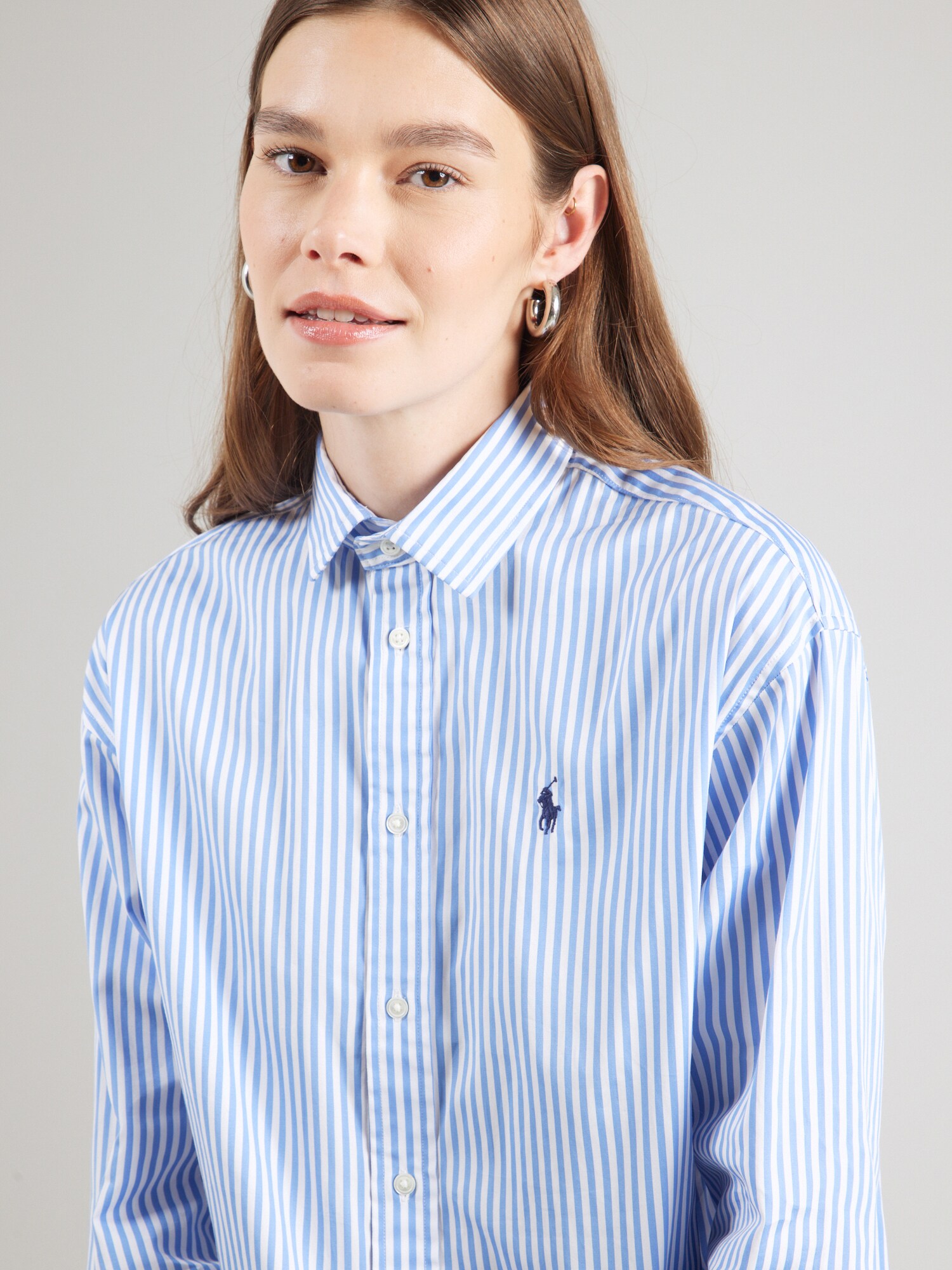 Polo Ralph Lauren Blúzka kráľovská modrá / biela (obrázok 5)