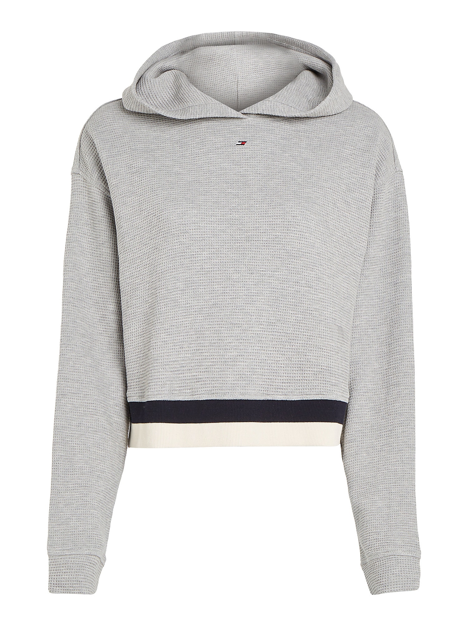 Tommy Hilfiger TOMMY HILFIGER Sweatjacke graumeliert / knallrot / schwarz / naturweiß