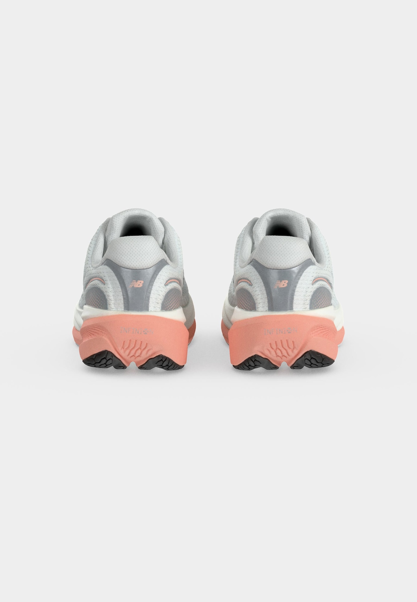 New balance Zapatillas de running '1080v15'  gris claro / rosa / blanco – imagen 2