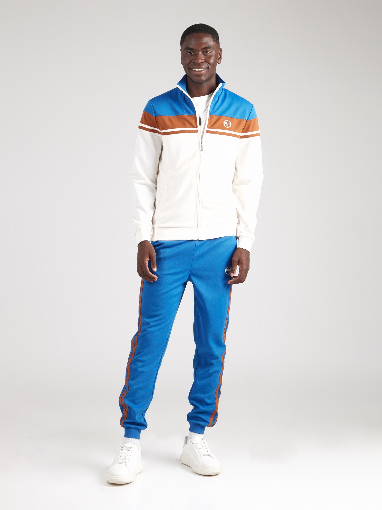 Sergio Tacchini Tréningruha 'DAMARINDO'  kék / konyak / fehér termék 2. képe