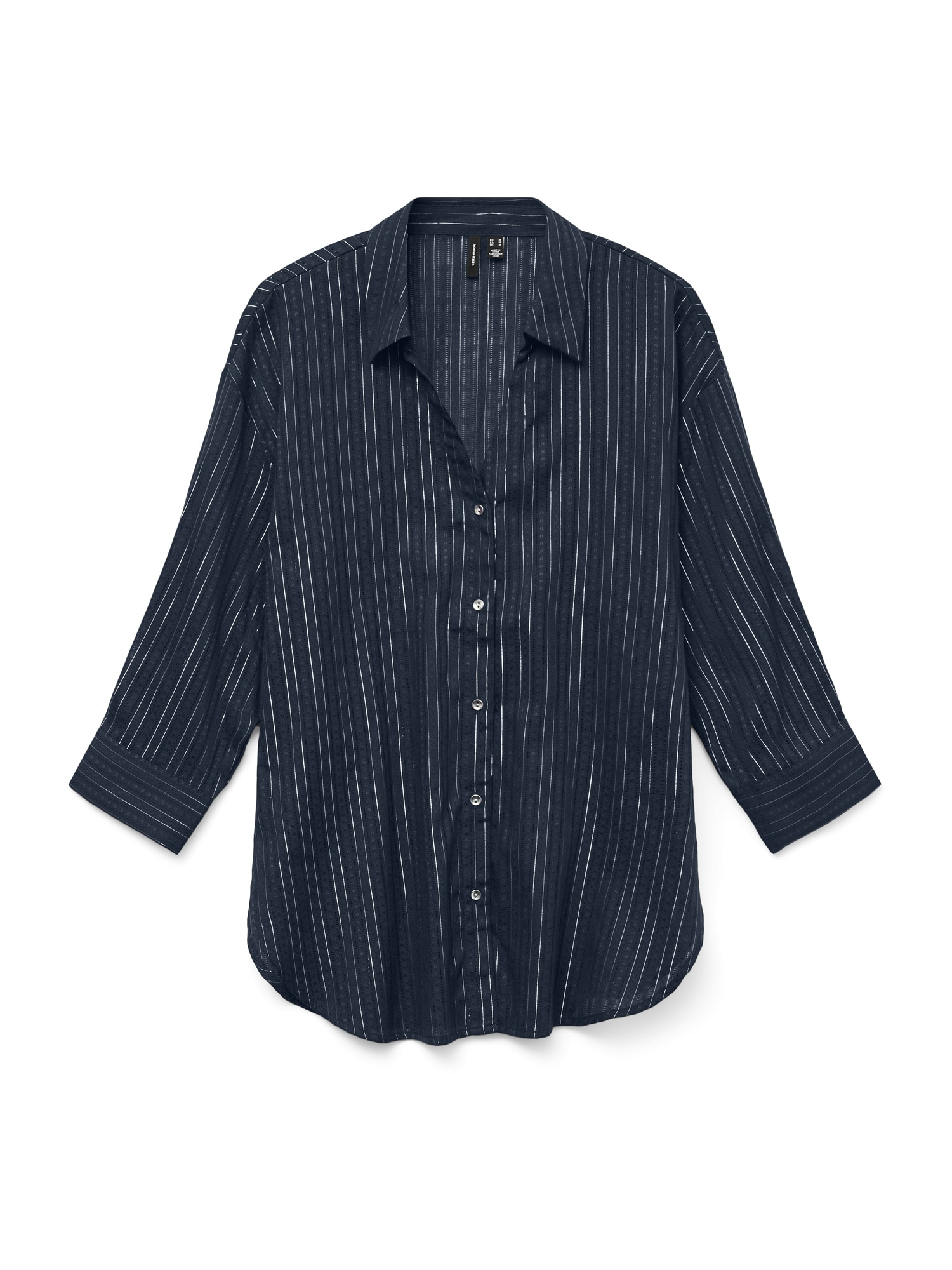 VERO MODA Bluză VMOLLA  bleumarin / alb