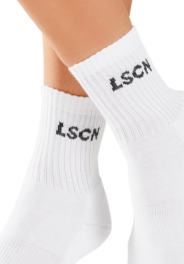 LSCN by LASCANA, Zokni, zöld & fehér, 5 kép a 7 közül
