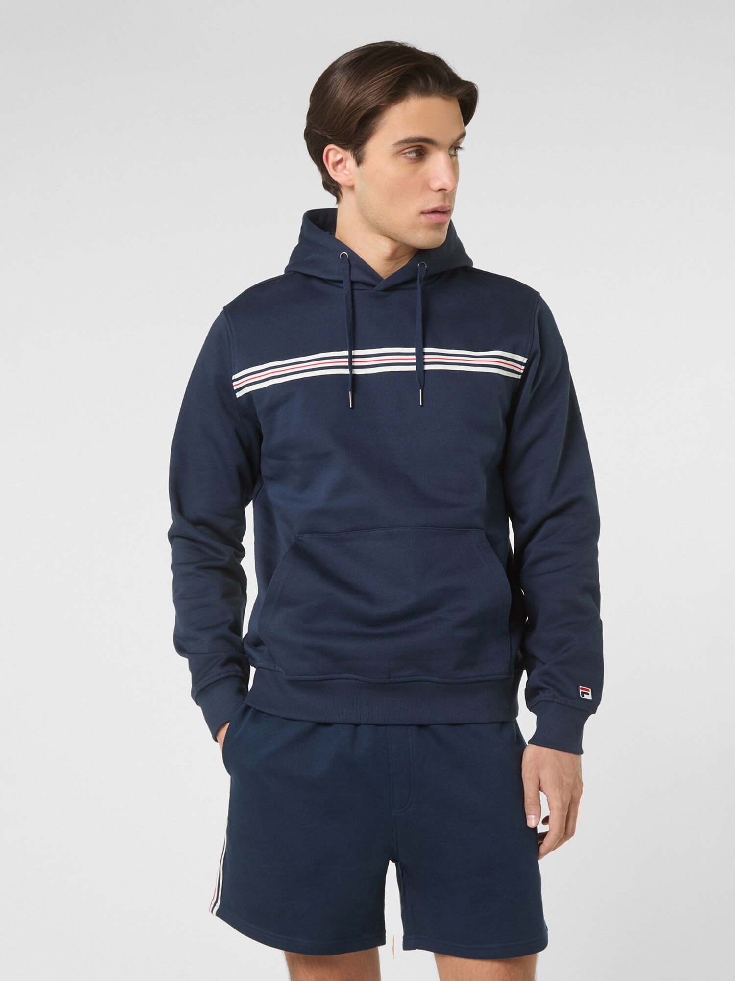 FILA Sudadera 'DIECIMO regular heritage tape hoodie' azul oscuro – imagen 1
