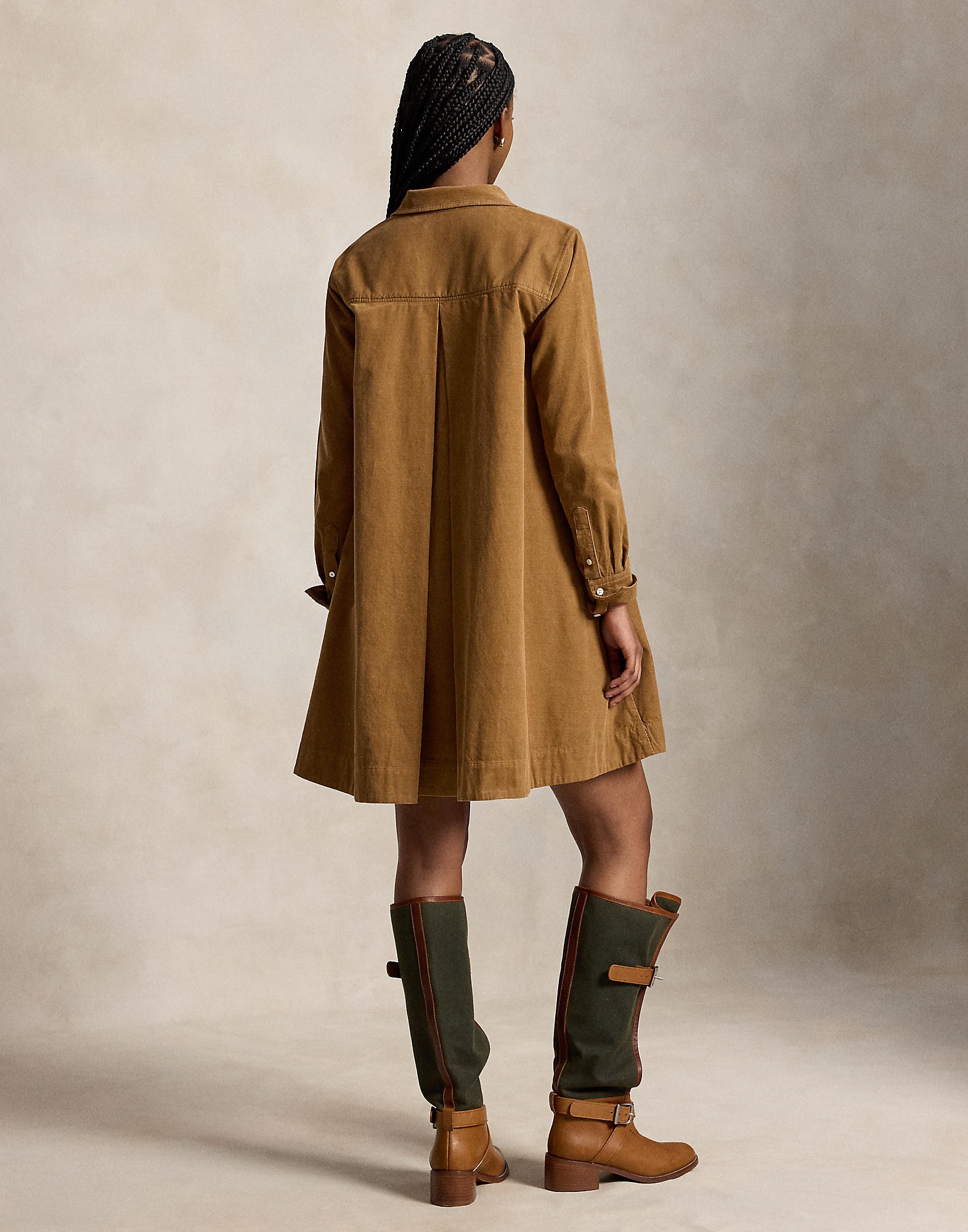 Polo Ralph Lauren Vestido '21 WALE' marrón claro – imagen 3