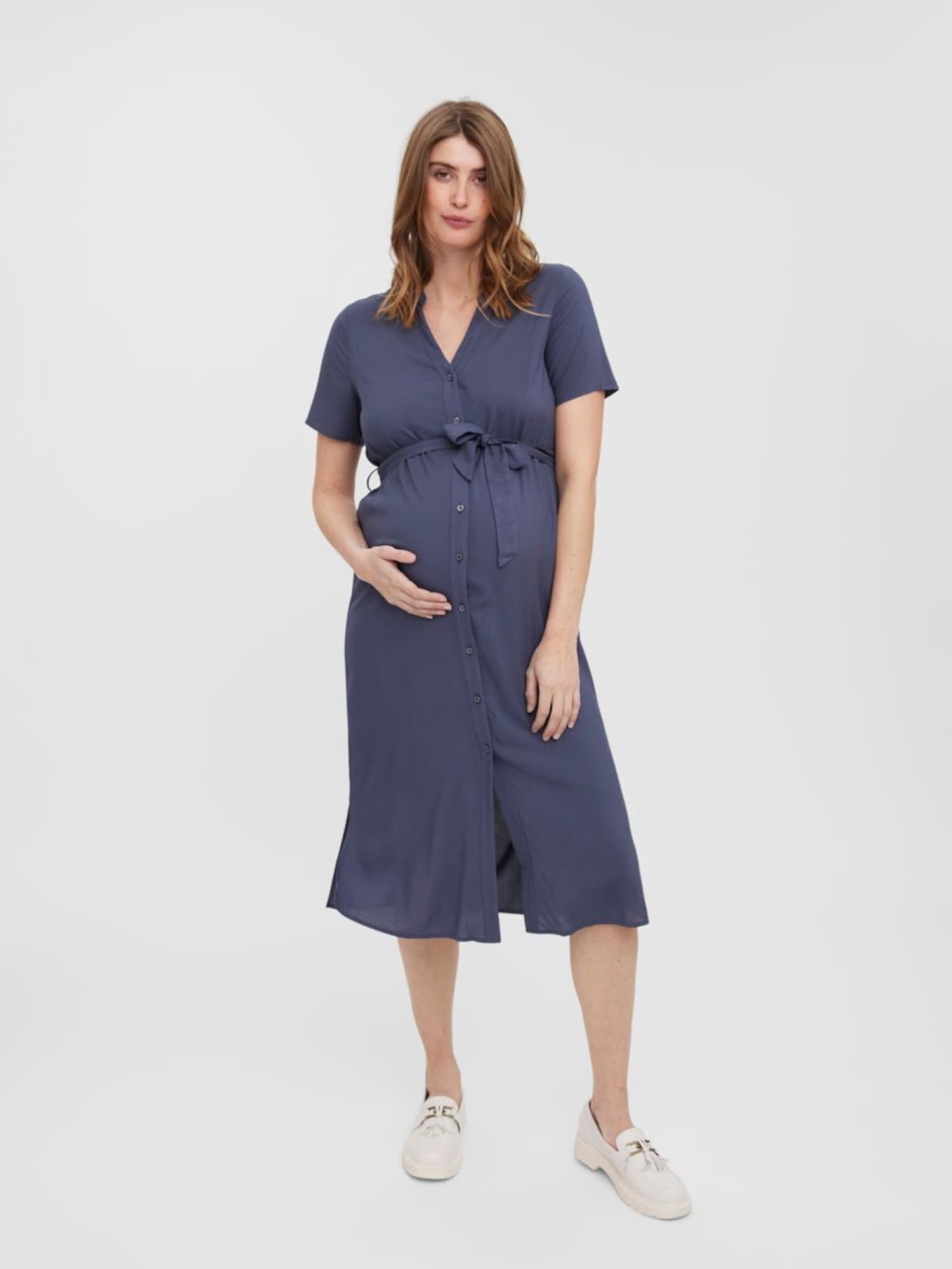 Vero Moda Maternity Rochie tip bluză 'VICA'  albastru