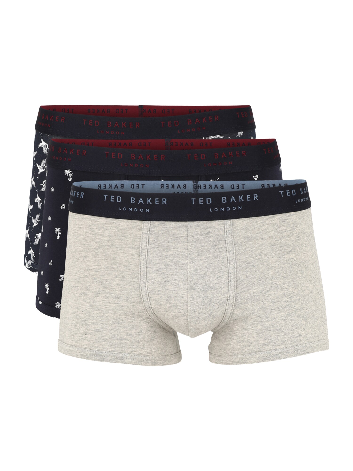 Ted Baker Boxer trumpikės  nakties mėlyna / margai pilka