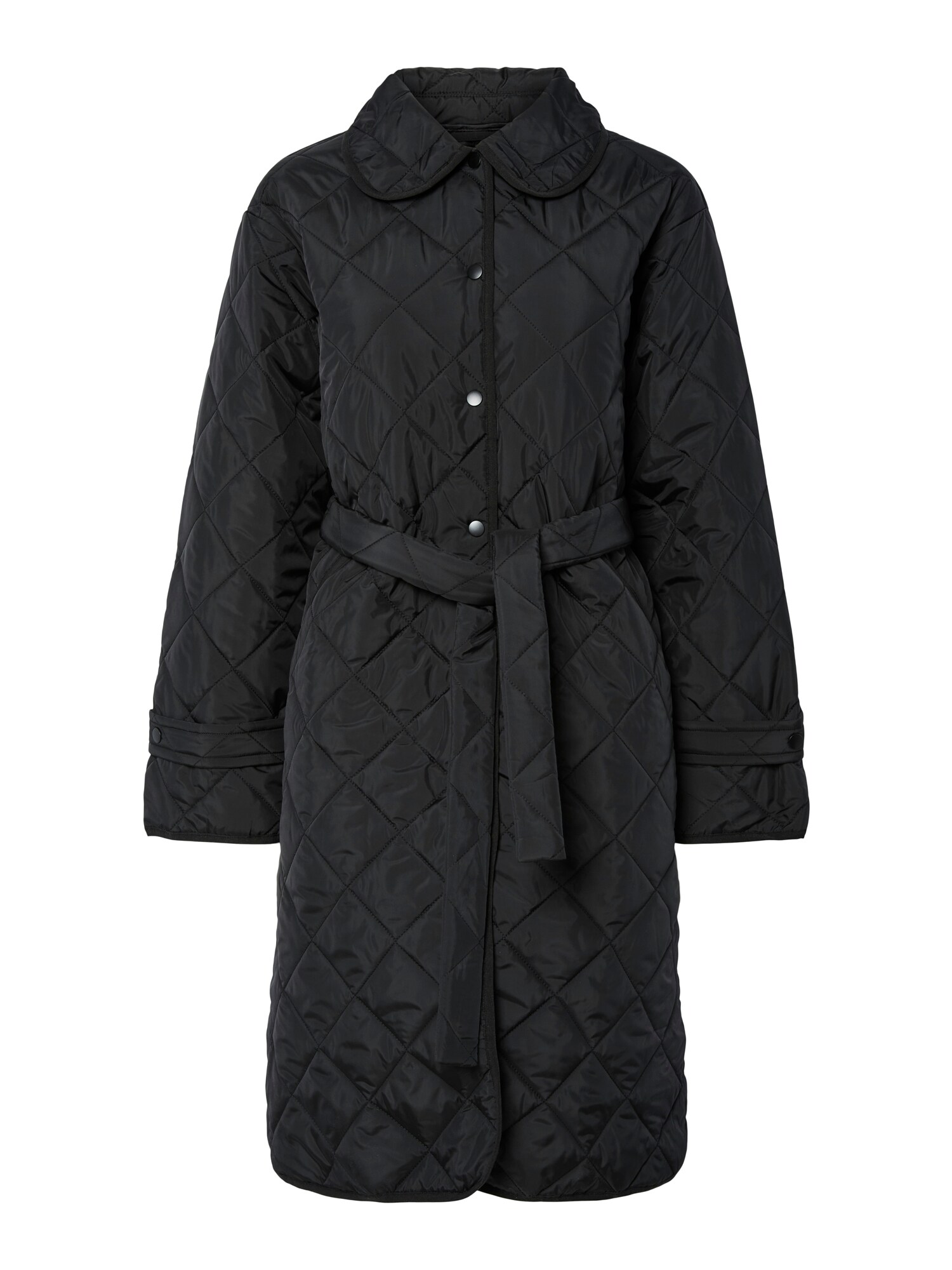 PIECES Palton de primăvară-toamnă  negru