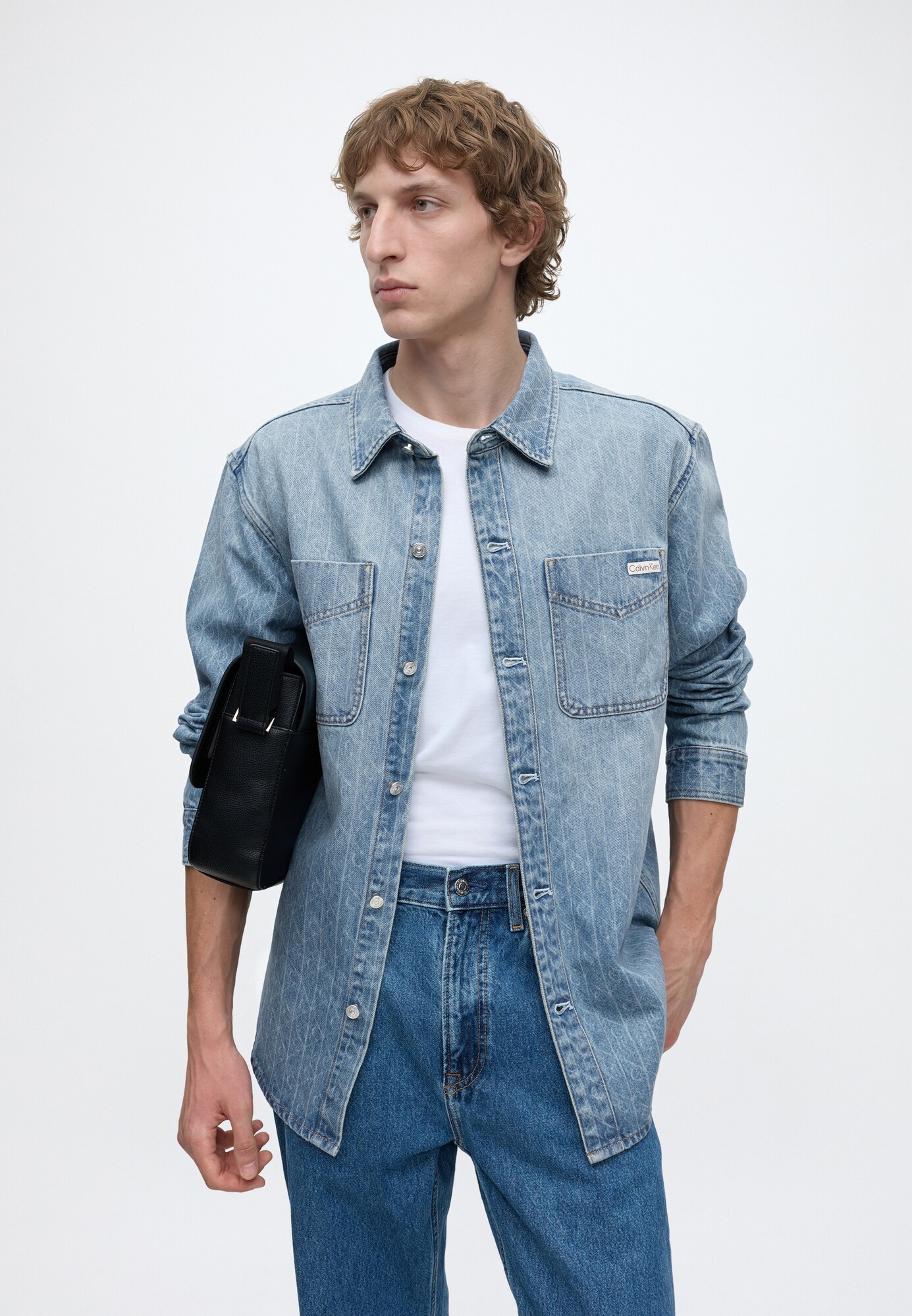 Calvin Klein Jeans Camisa azul denim – imagen 3