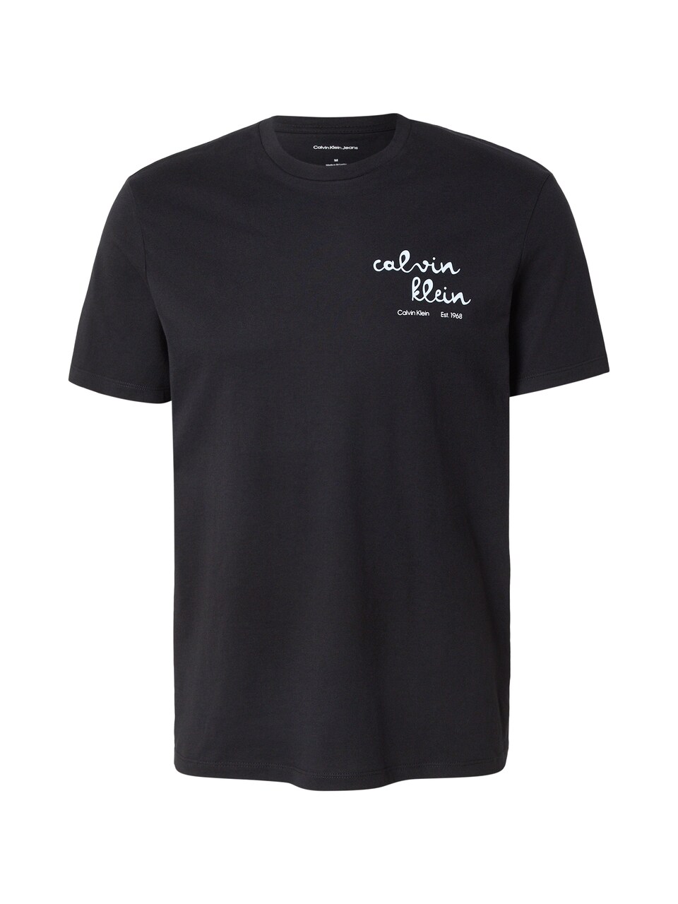 T-shirt 'Logo Graphic' pastellblå / svart