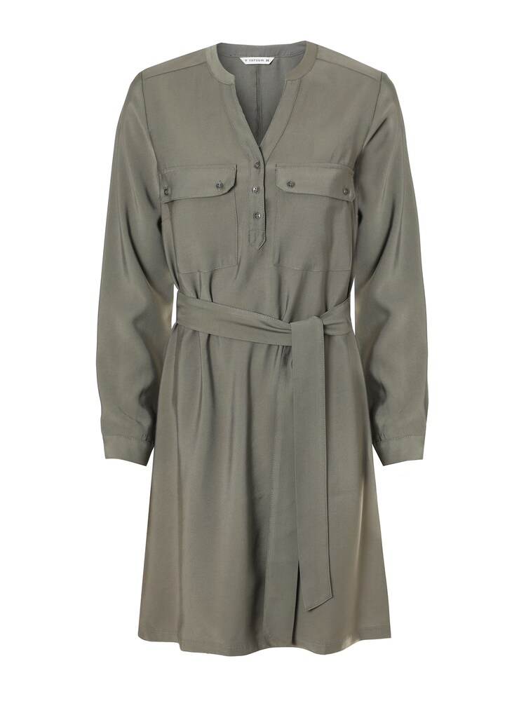 TATUUM Blusenkleid Damen Größe 38 khaki Winterkleid
