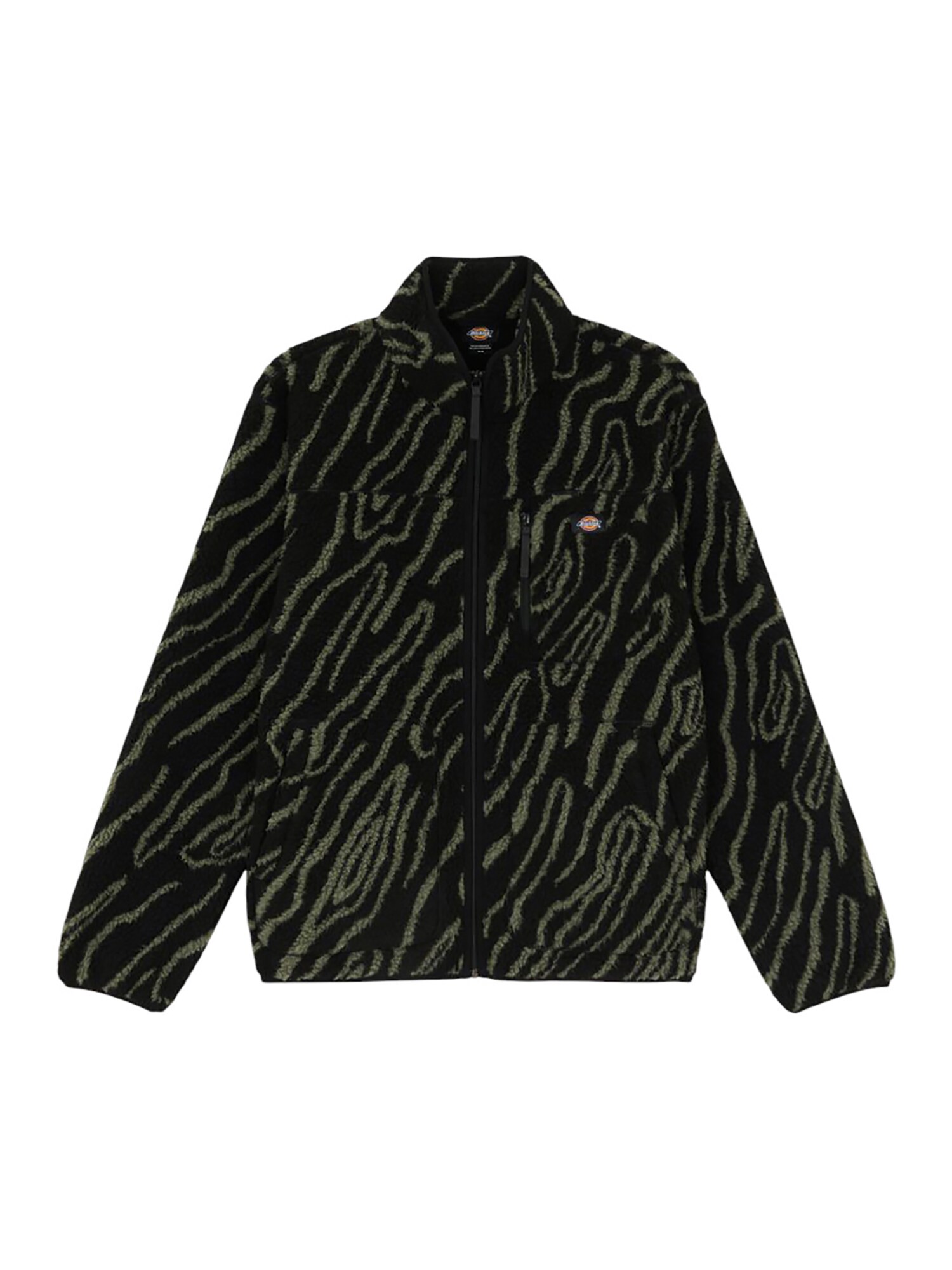 DICKIES Jachetă  fleece Mount Hope  verde / negru