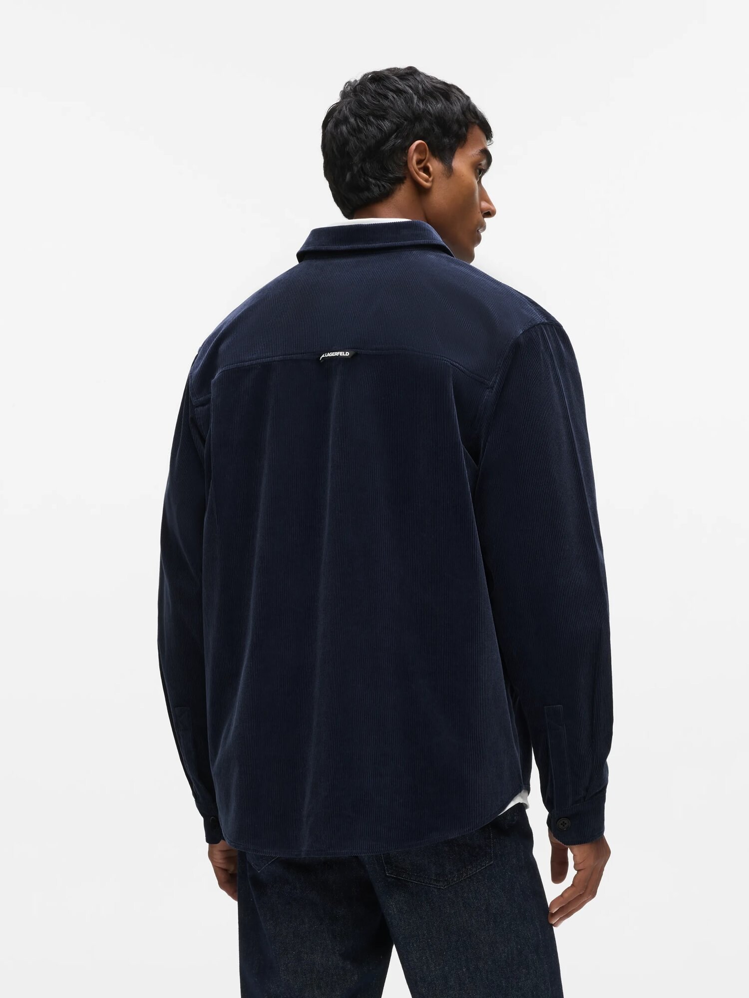 Karl Lagerfeld Camisa azul oscuro – imagen 3
