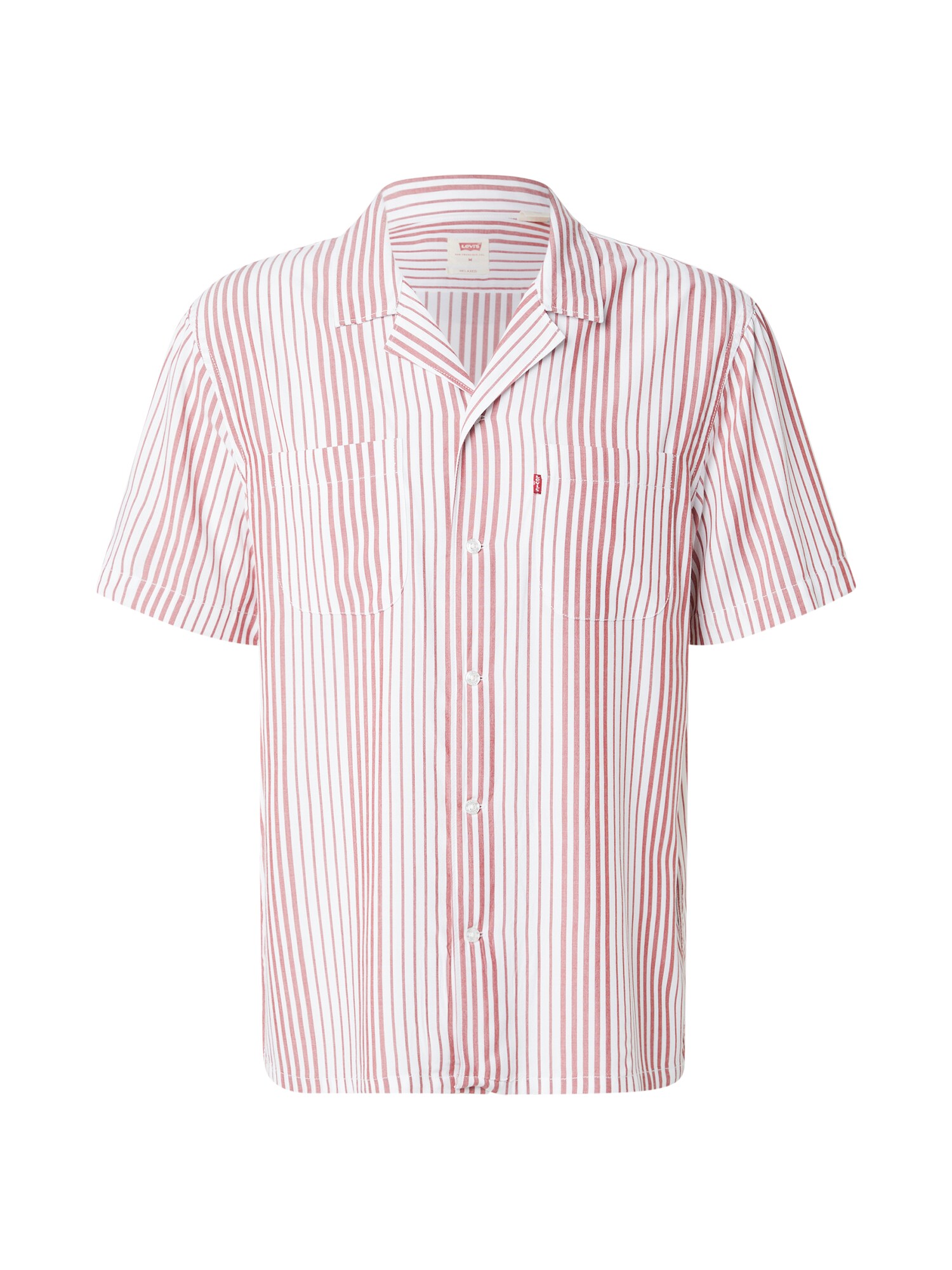 LEVIS ® Cămașă CLASSIC  roșu deschis / alb