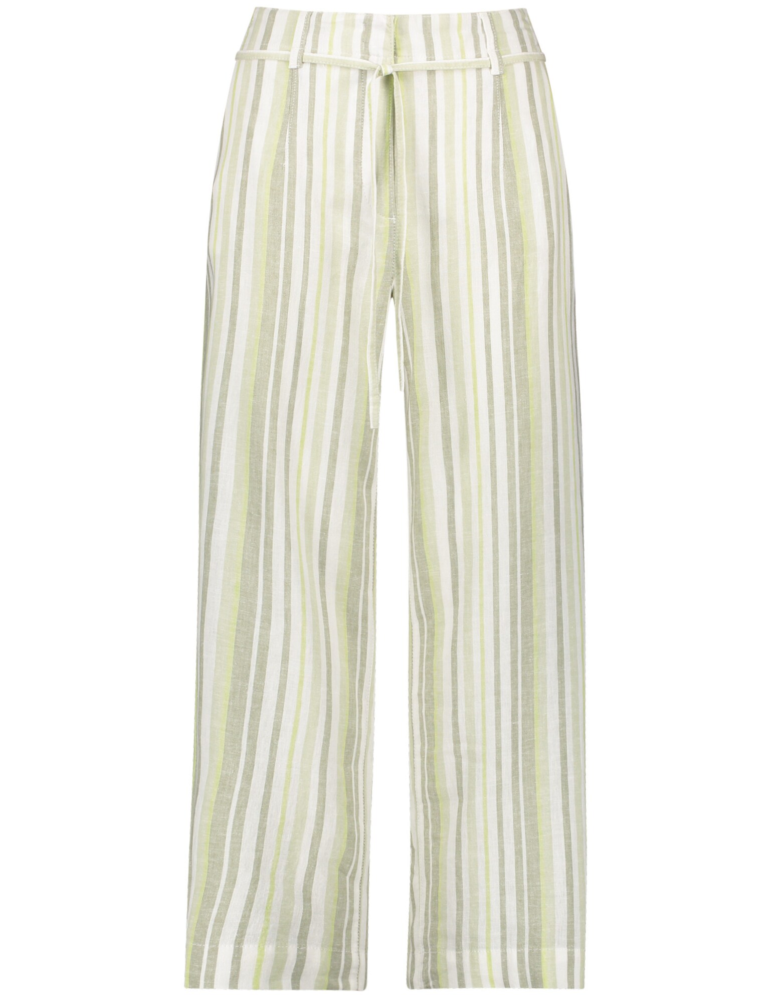 GERRY WEBER Pantaloni  verde limetă / oliv / alb