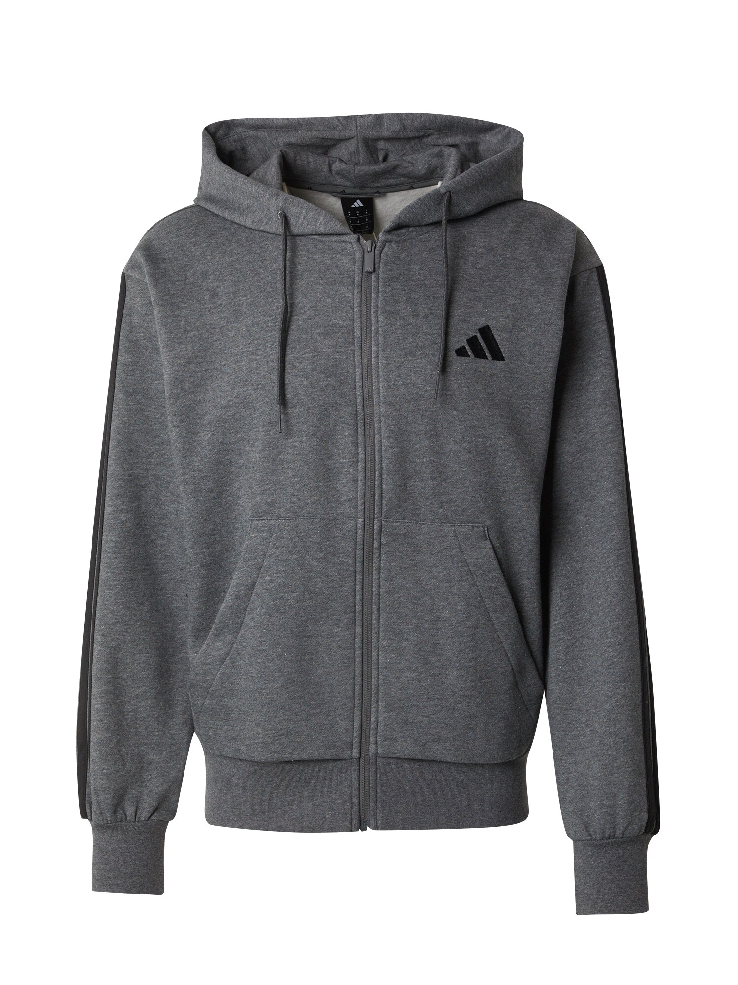 ADIDAS SPORTSWEAR Sport szabadidős dzsekik  szürke melír / fekete / fehér akciós termékkép 1