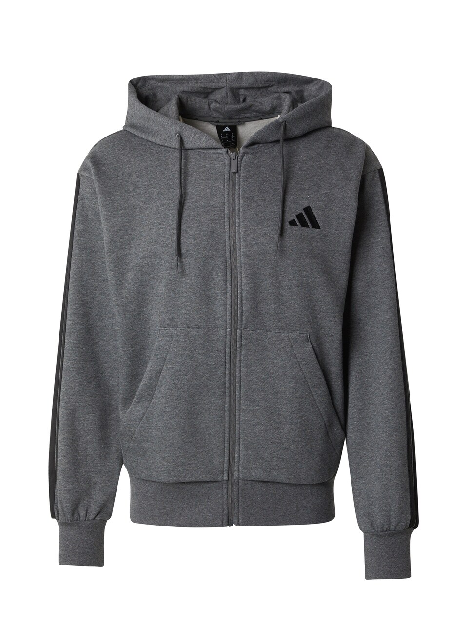 Sweatjacka 'ESSENTIALS THREE STRIPES FLEECE'