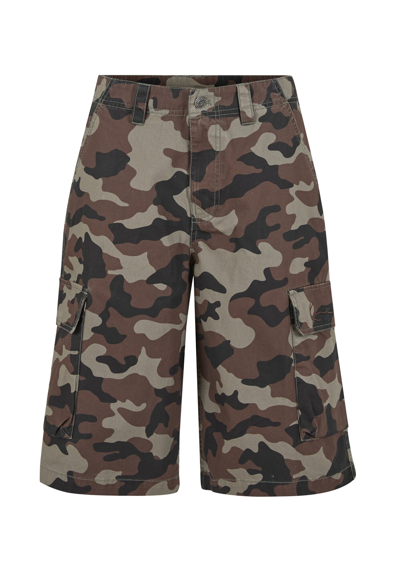 Karl Kani Pantaloni cu buzunare maro / oliv / negru